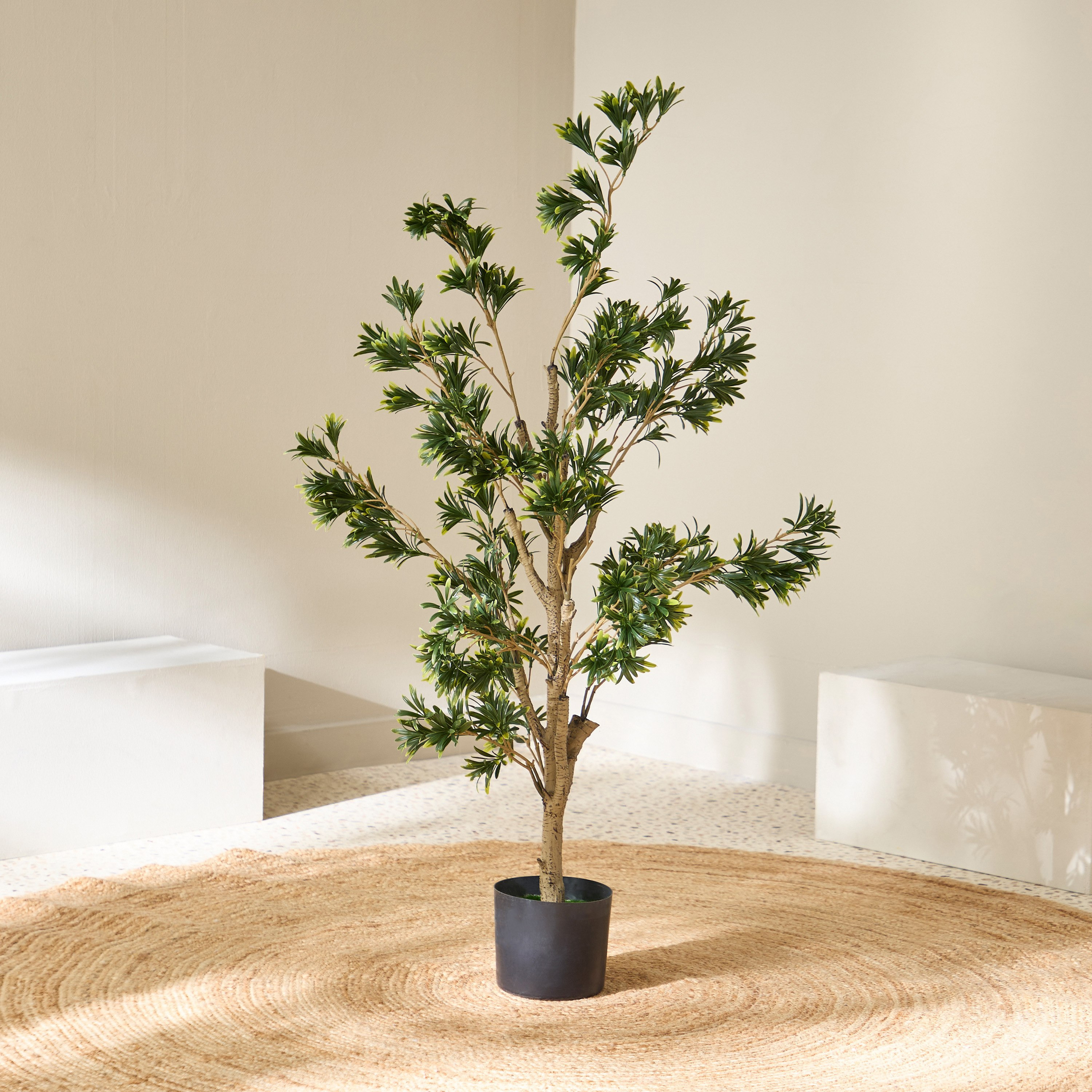 شجرة بودوكاربوس صناعية من تيودورا - 100 سم-hbxdecorandfurnishings-homeaccessories-artificialflowersandplants-image-2