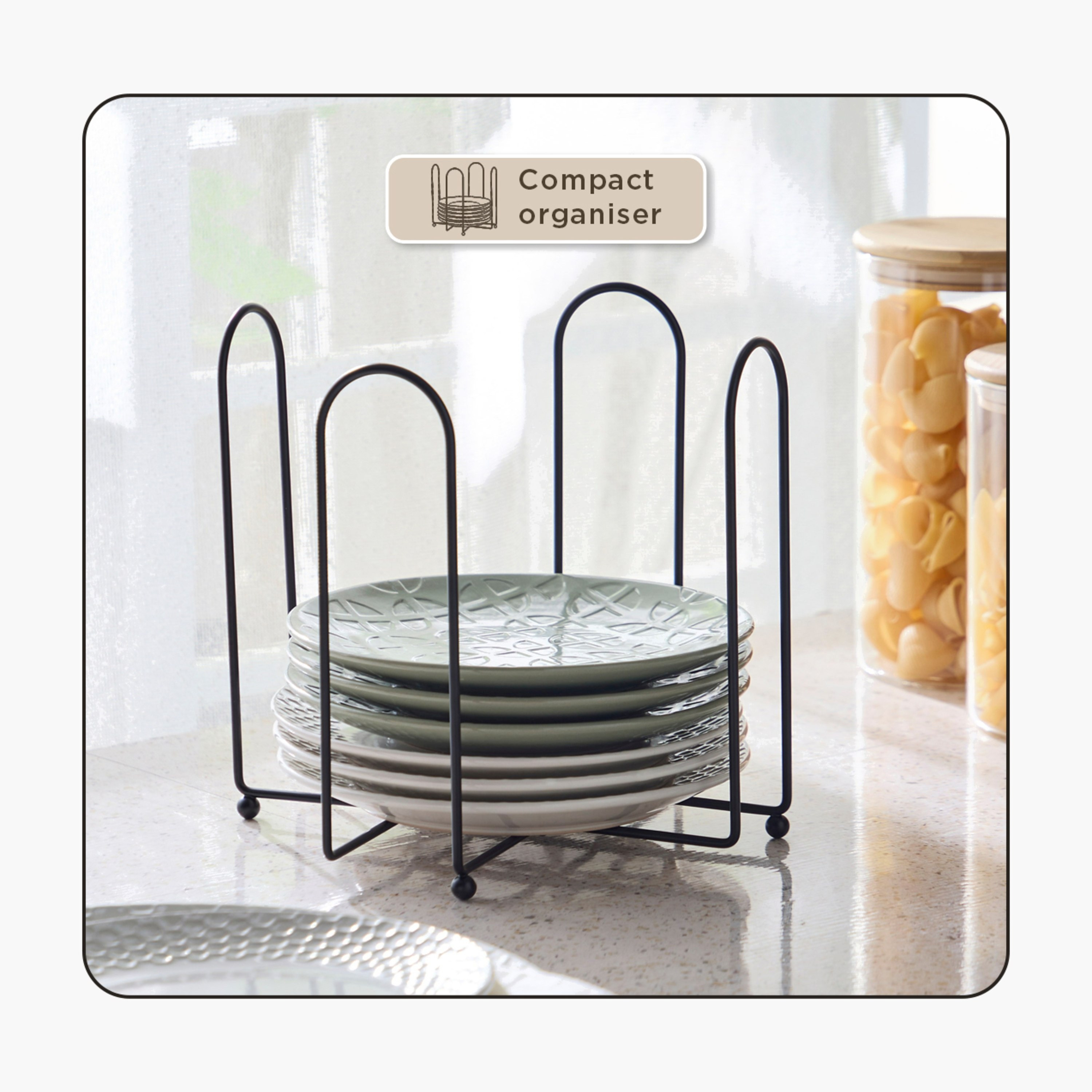 Ebony Small Plate Holder Rack-hbxkitchen-kitchenware-kitchenaccessories-image-6