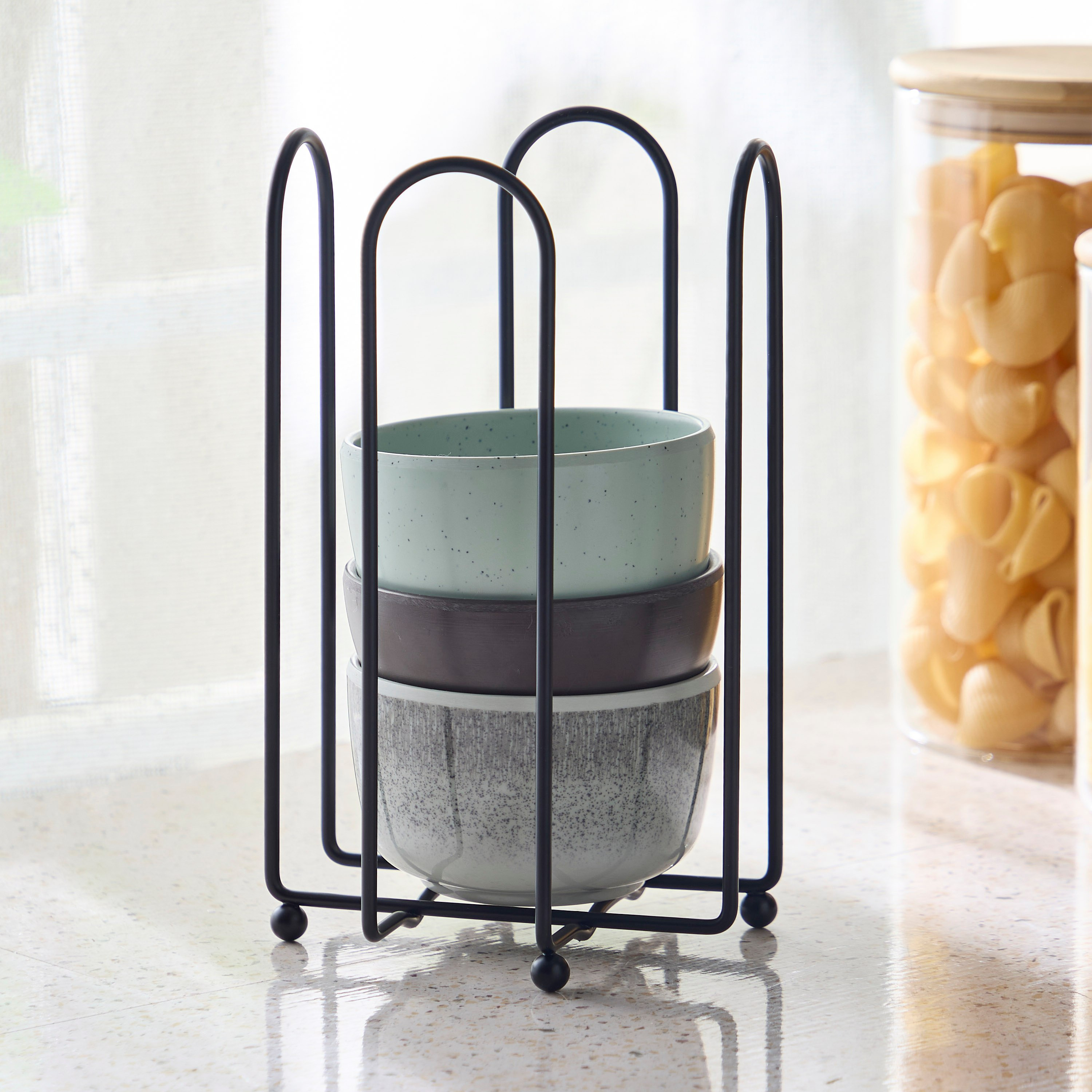 Ebony Small Bowl Holder Rack-hbxkitchen-kitchenware-kitchenaccessories-image-1