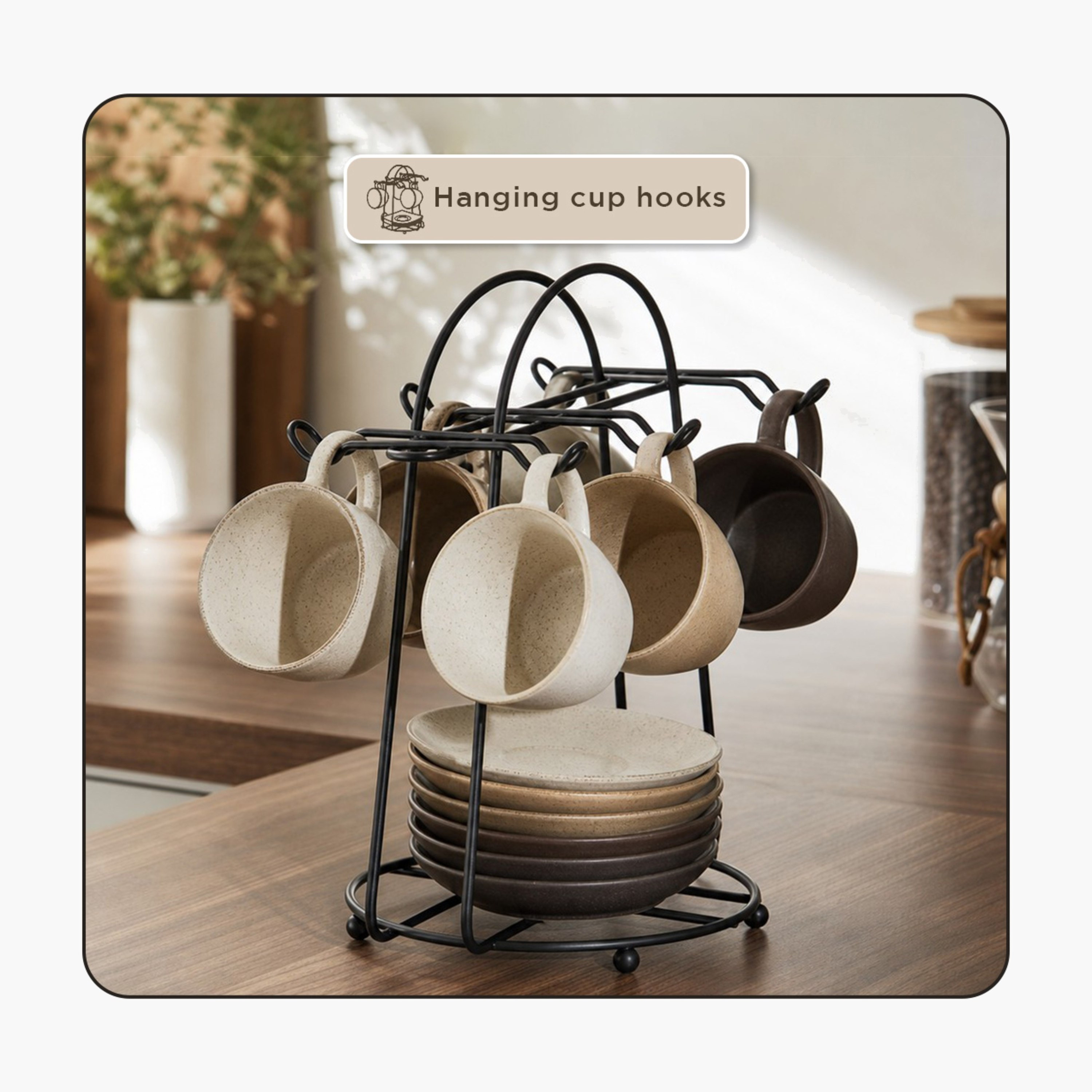 Ebony Cup And Saucer Holder Rack-hbxkitchen-kitchenware-kitchenaccessories-image-7