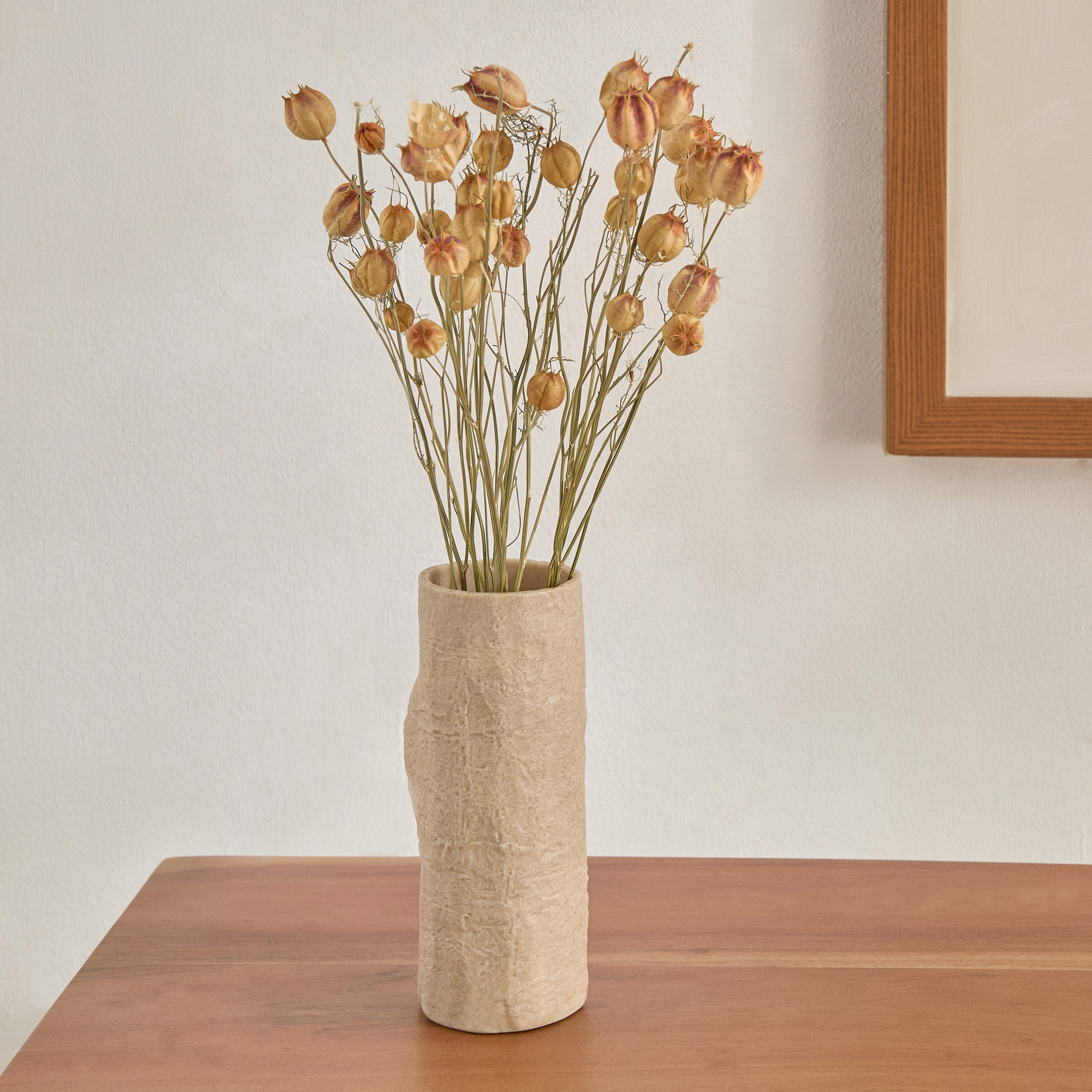 Whyton Travertine Vase - 8.5x7.5x20 cm-hbxbedroom-decorandaccessories-vases-image-1