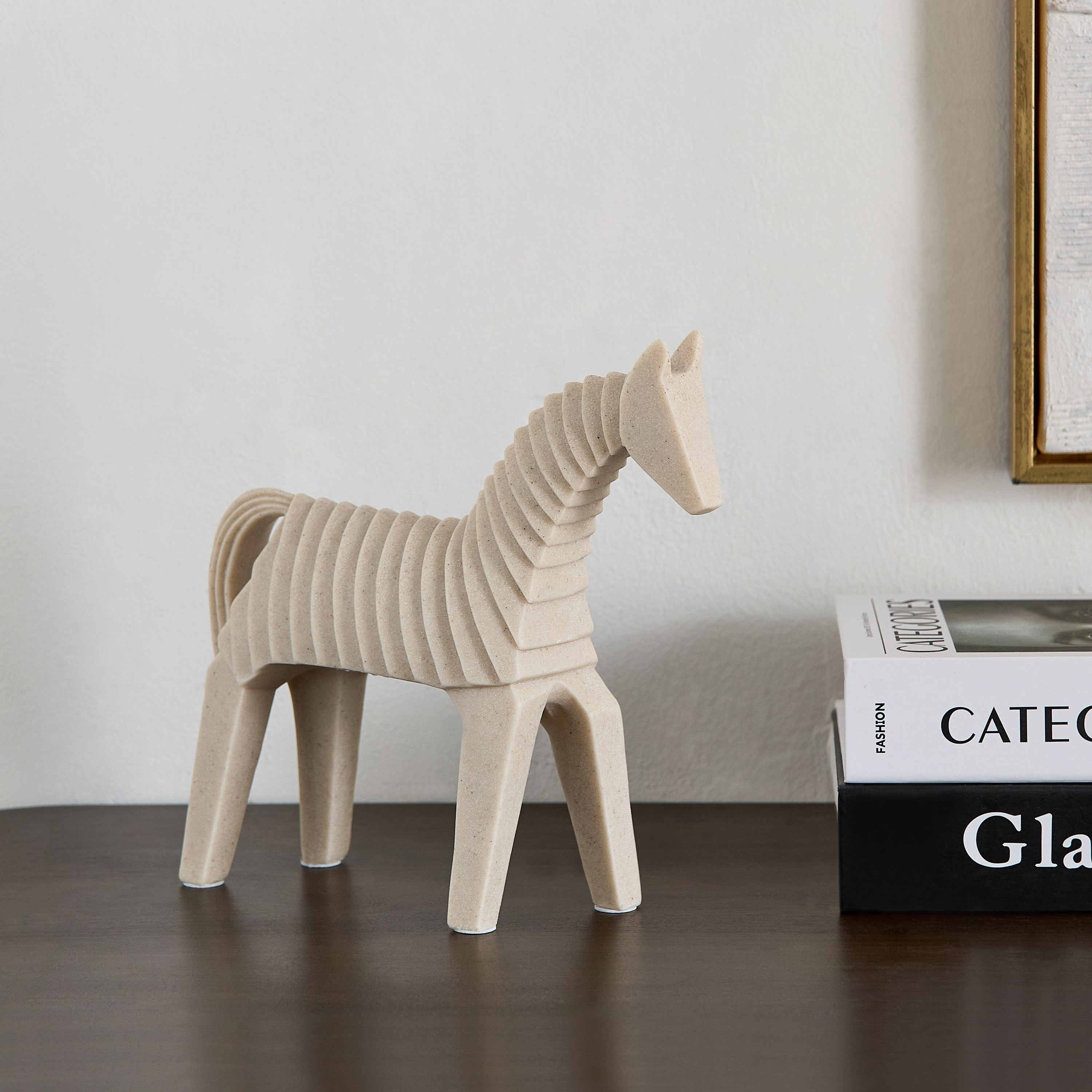 Silton Stripes Horse Accent - 24x6.5x22 cm-hbxhomeware-homedecor-figurinesandornaments-image-1