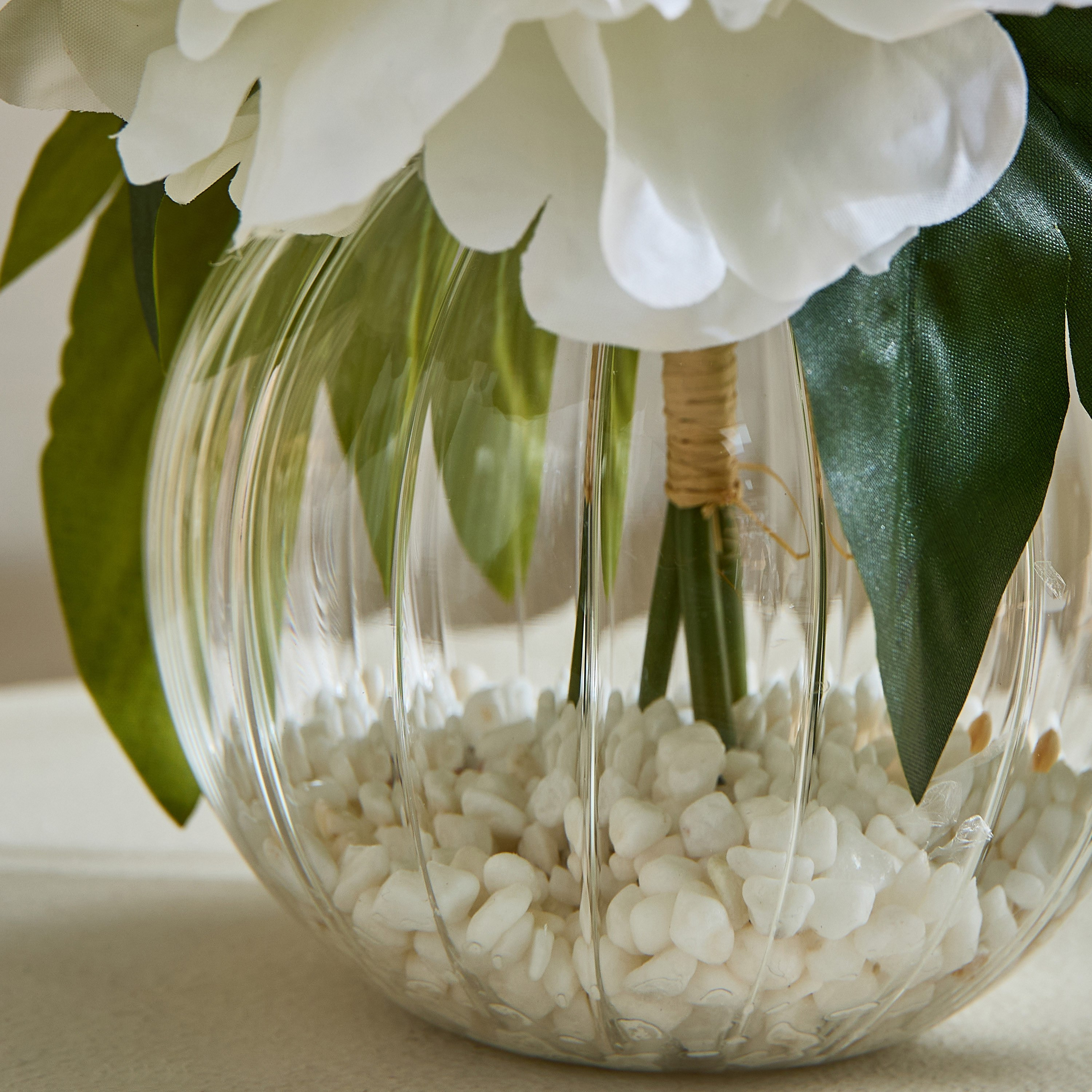 Areos Peony Flower Arrangement with Glass Pot - 28x28x18 cm-PROMO_HB_AE_B1G1_250925-image-3