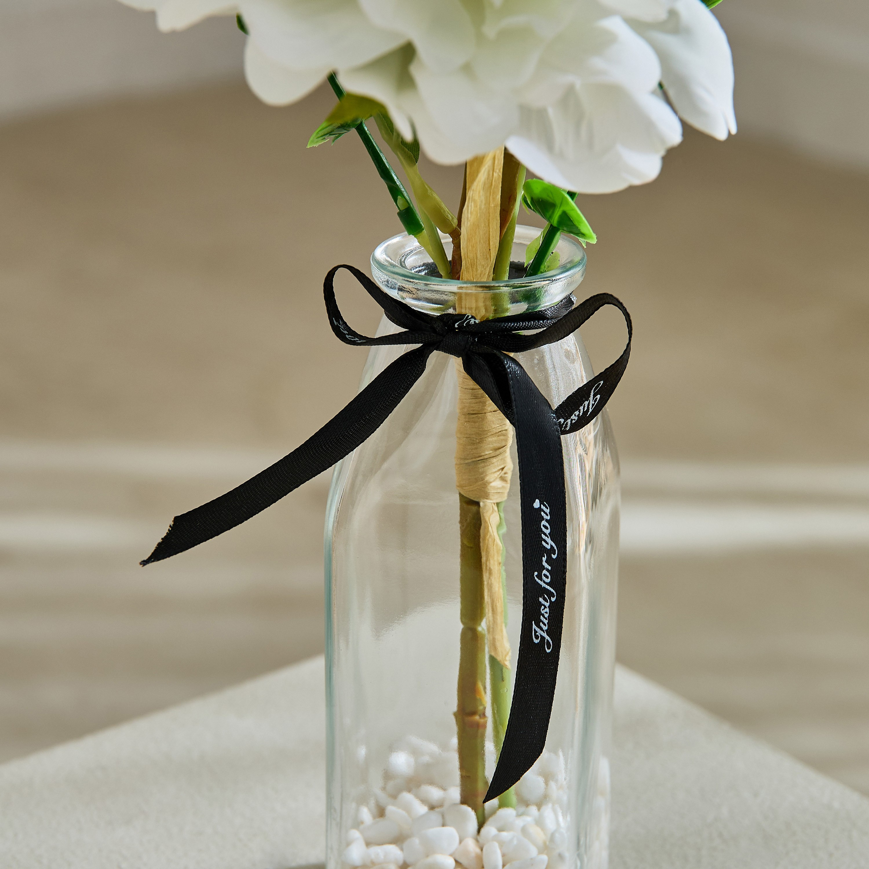 Areos Flower Arrangement in Glass Vase - 36 cm-PROMO_HB_AE_B1G1_250925-image-3
