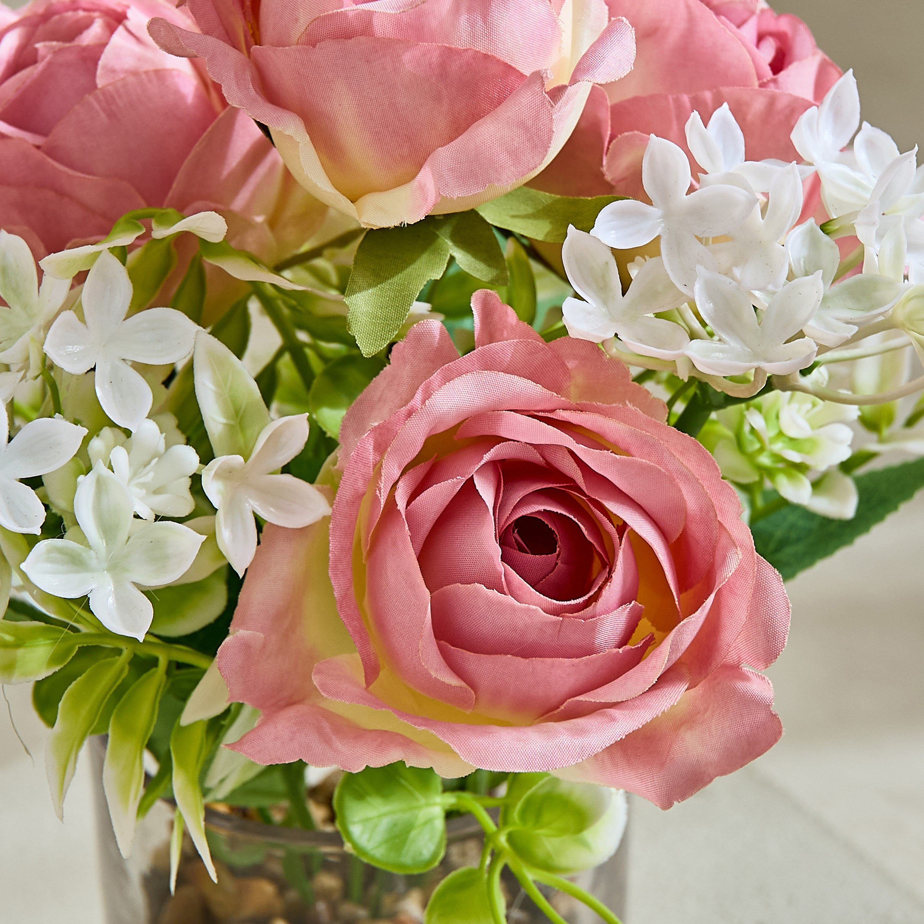 Areos Flower Arrangement in Glass Vase - 25 cm-PROMO_HB_AE_B1G1_250925-image-2