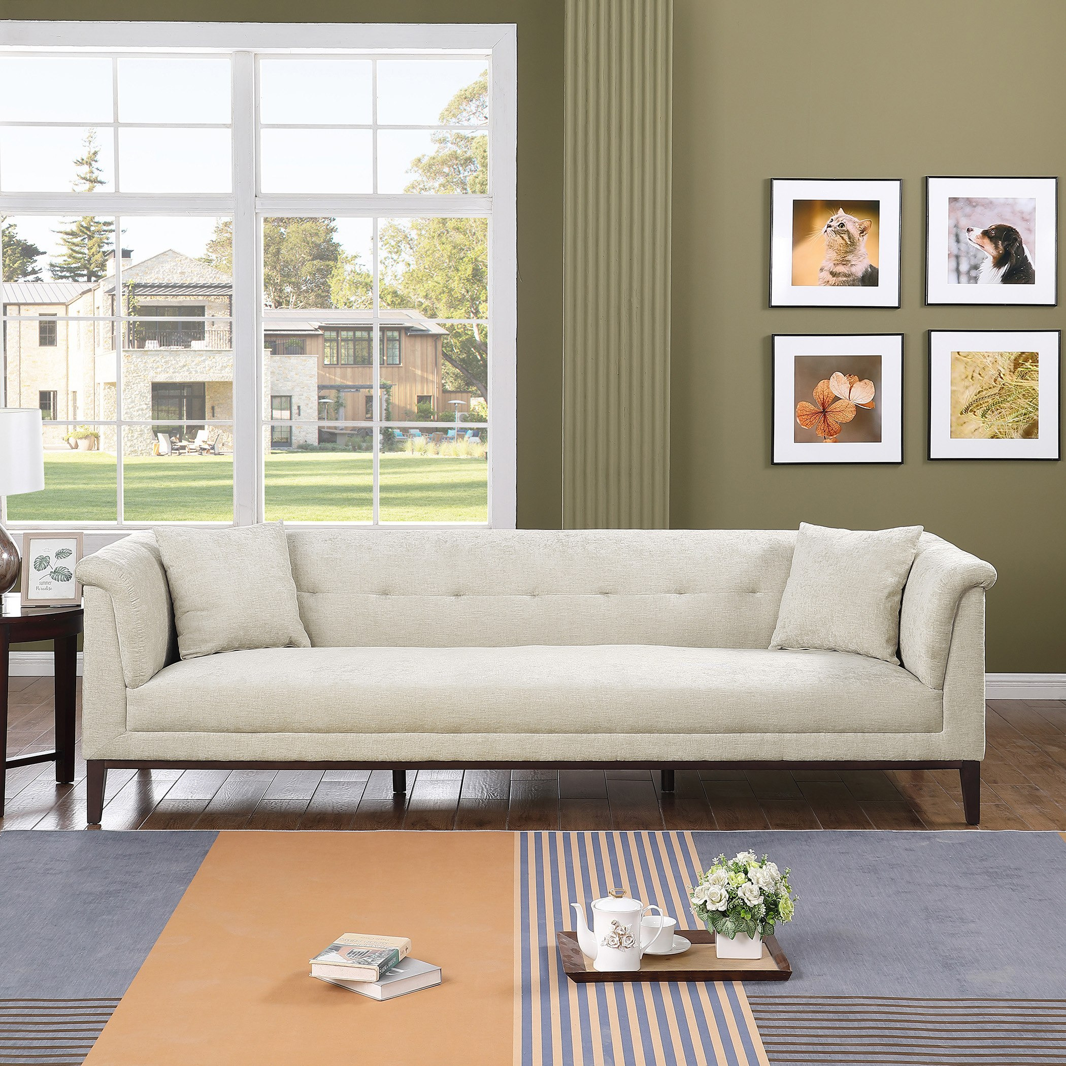 Anniston 4-Seater Fabric Sofa with 2 Cushions-hbxlivingroom-sofasandarmchairs-sofas-image-1