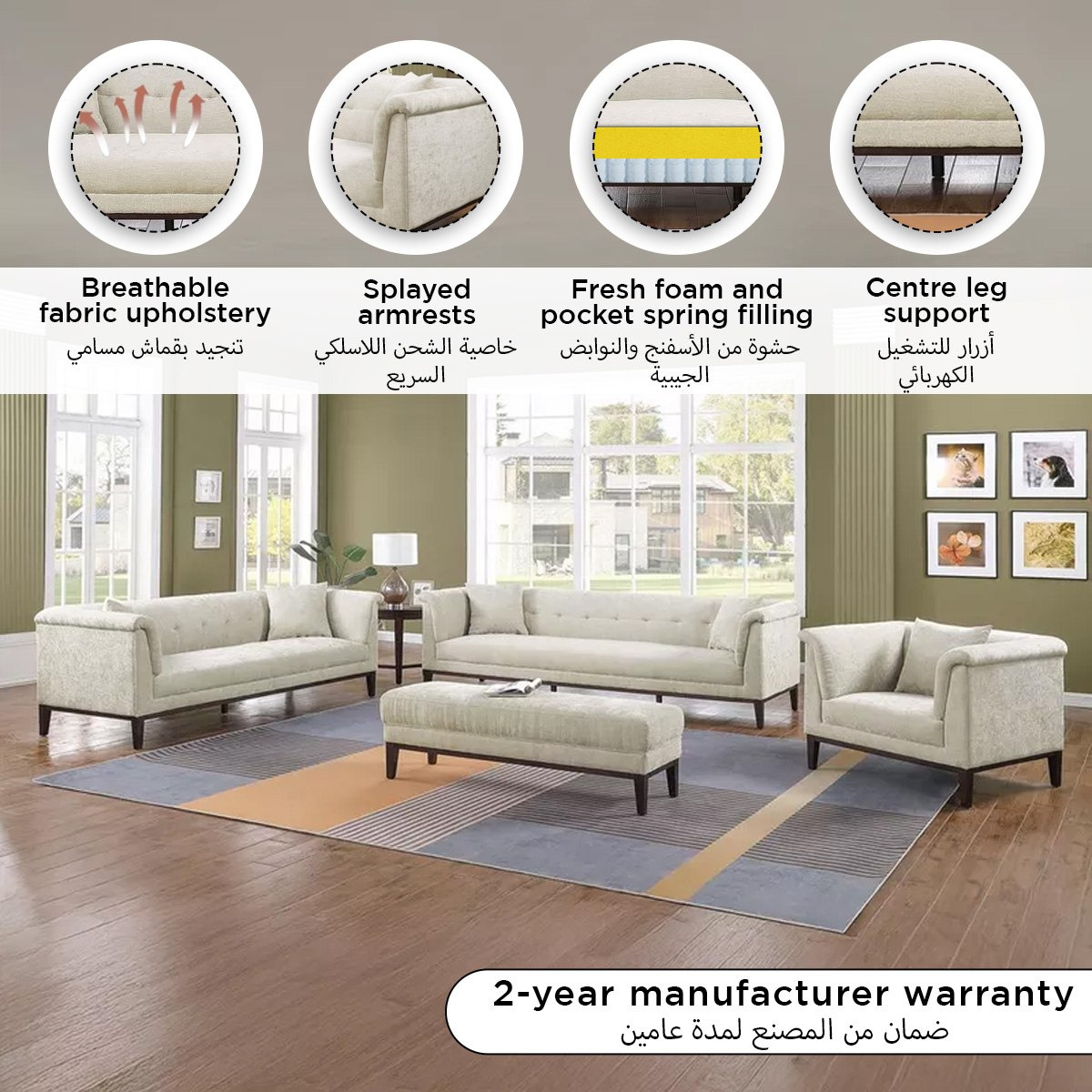 Anniston 4-Seater Fabric Sofa with 2 Cushions-hbxlivingroom-sofasandarmchairs-sofas-image-10