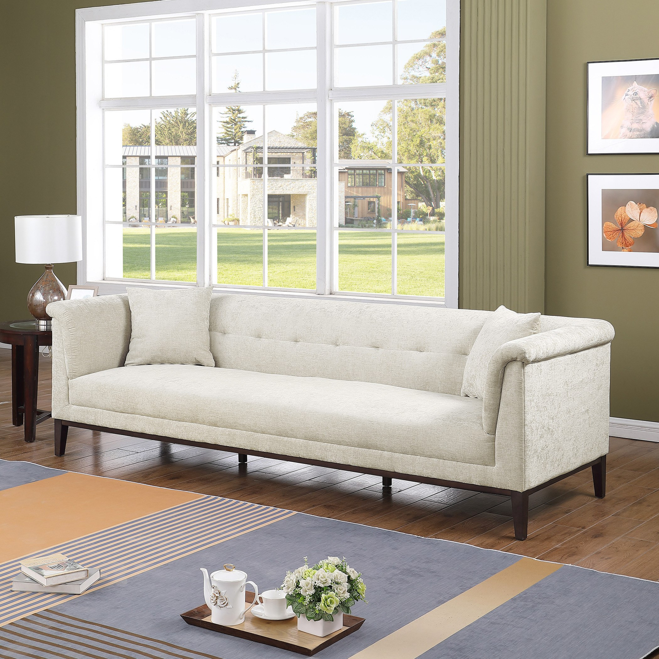 Anniston 4-Seater Fabric Sofa with 2 Cushions-hbxlivingroom-sofasandarmchairs-sofas-image-2