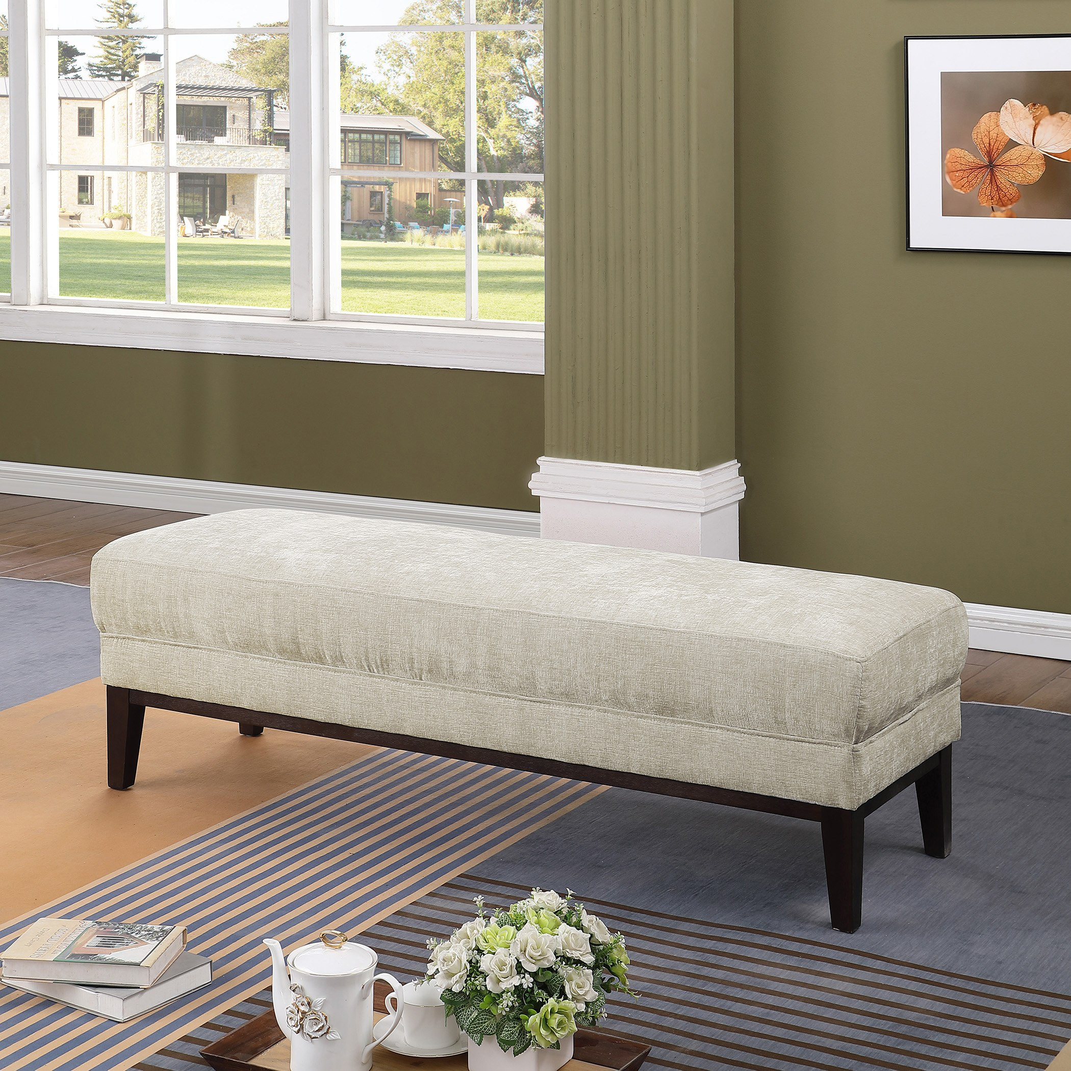 Anniston 2-Seater Fabric Bench-hbxfurniture-sofasandarmchairs-benches-image-1