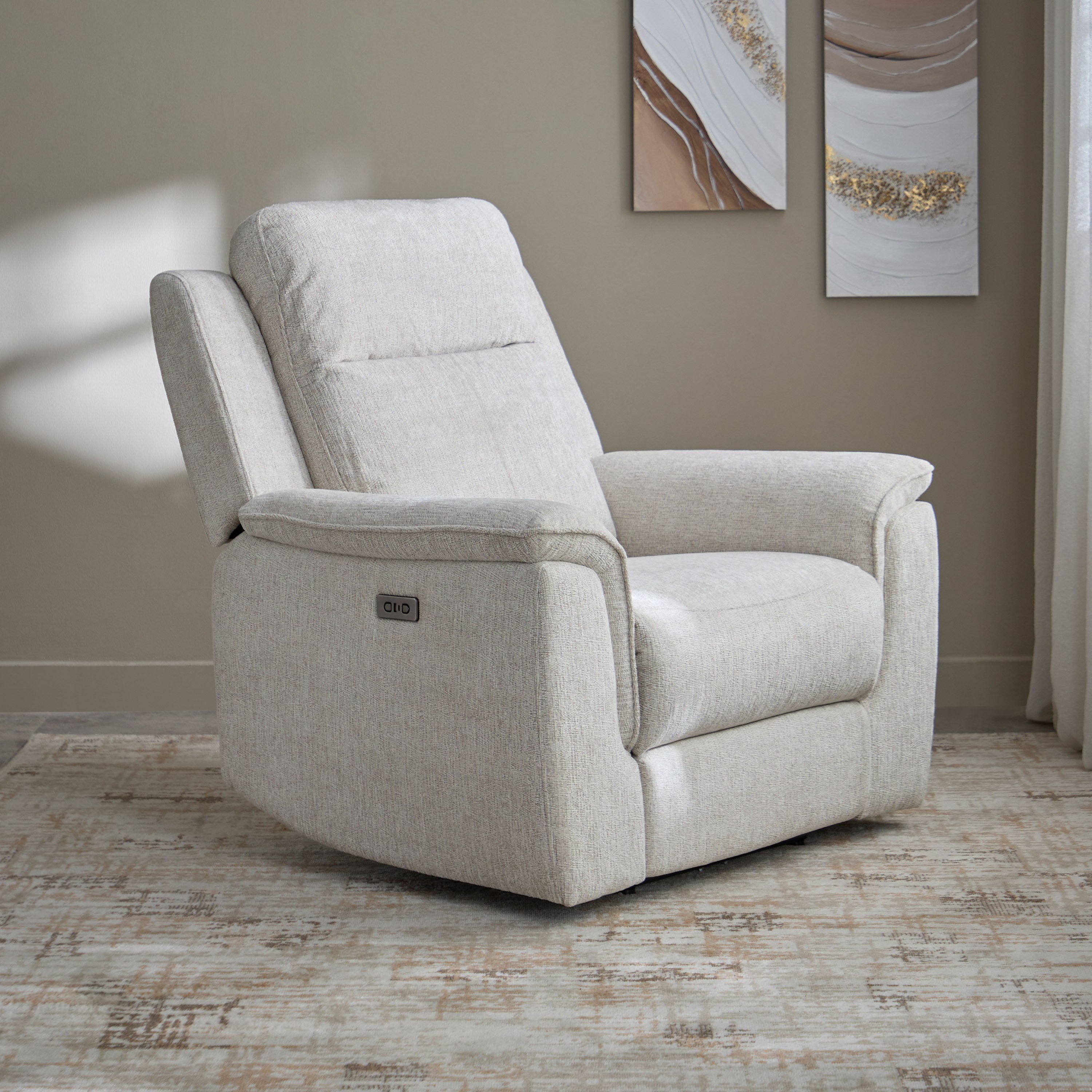 Brittany Electric Power Armchair Fabric Recliner Sofa-hbxfurniture-sofasandarmchairs-reclinersofas-image-1