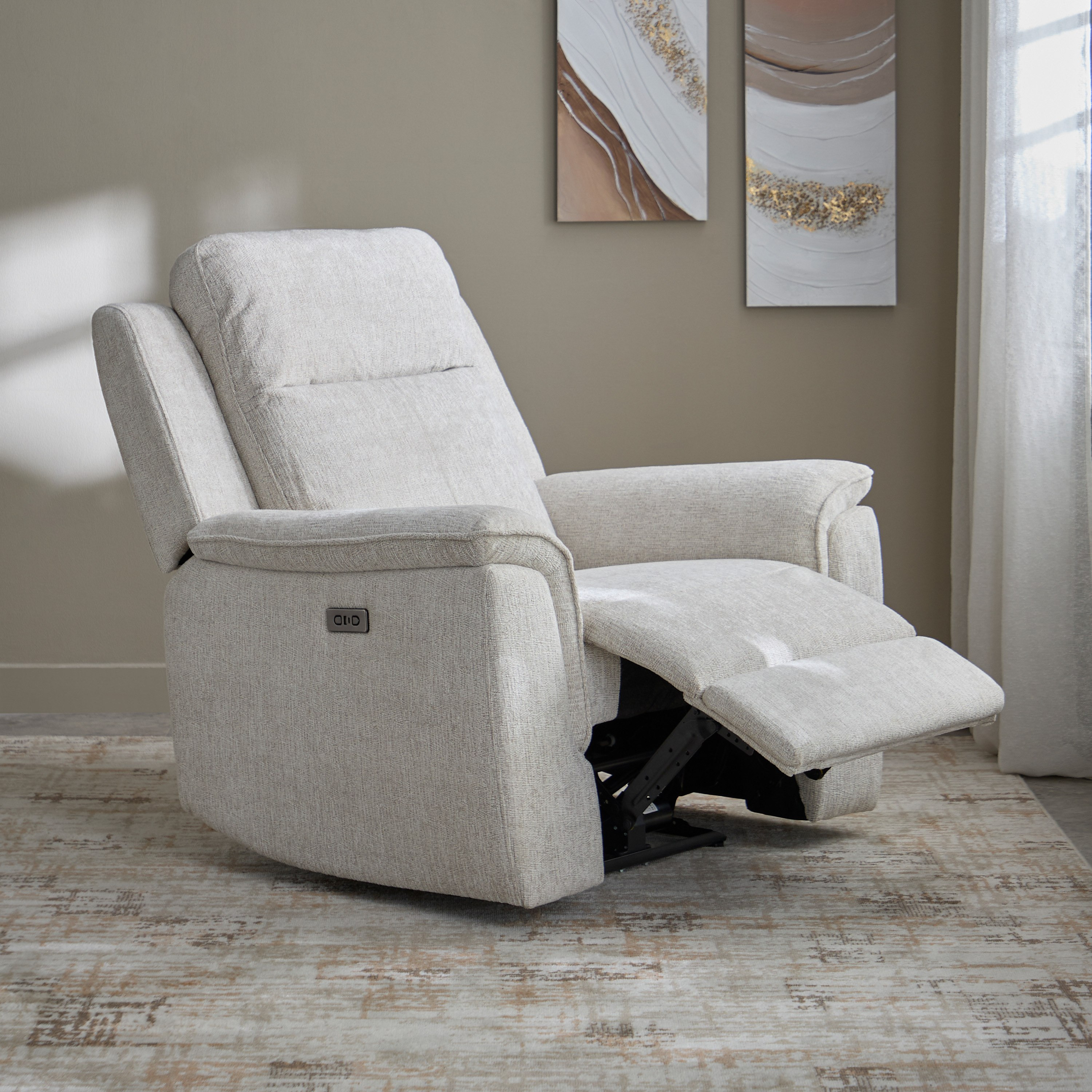 Brittany Electric Power Armchair Fabric Recliner Sofa-hbxfurniture-sofasandarmchairs-reclinersofas-image-2