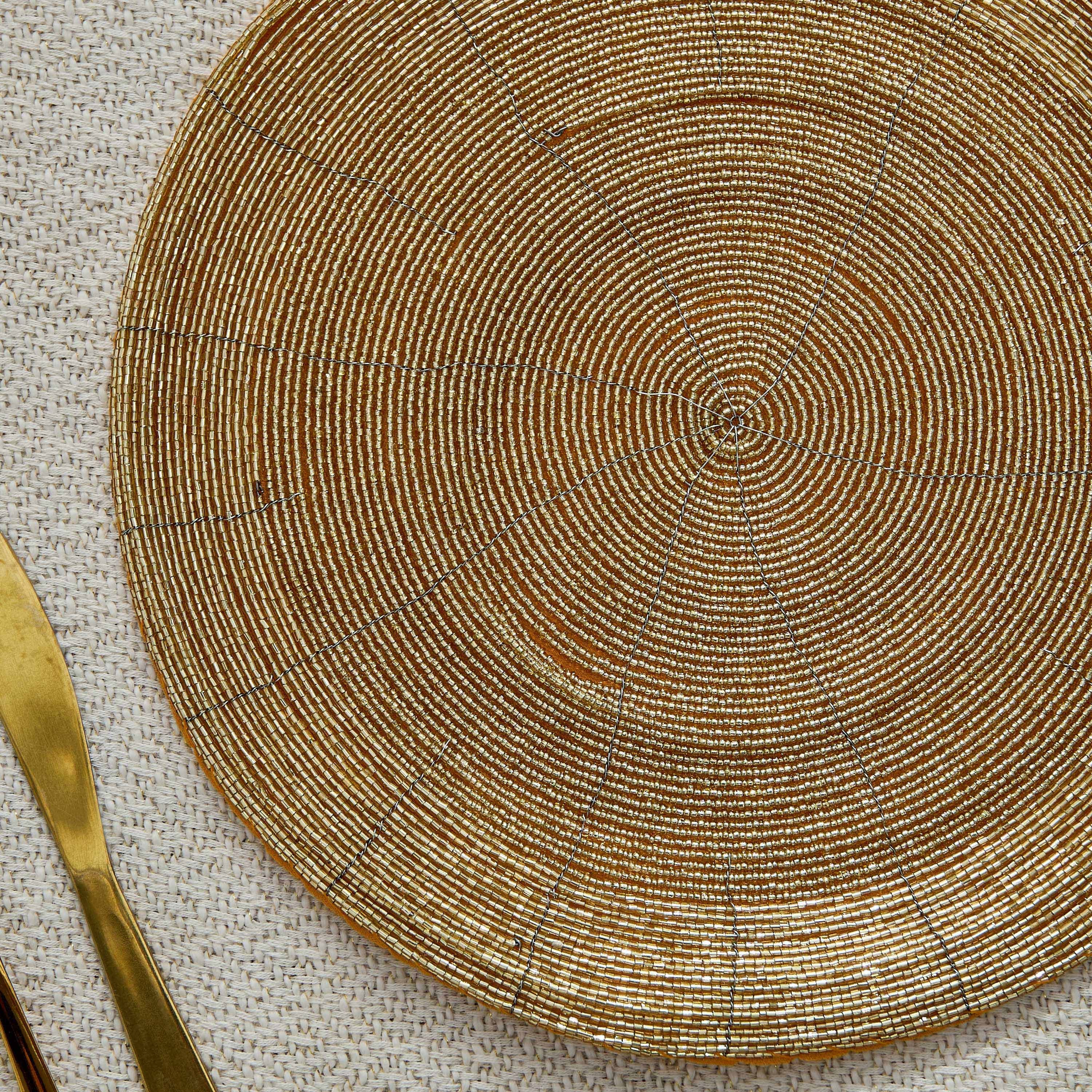 Blaze Beaded Placemat - 30 cm-hbxdecorandfurnishings-homefurnishings-tablelinens-image-2