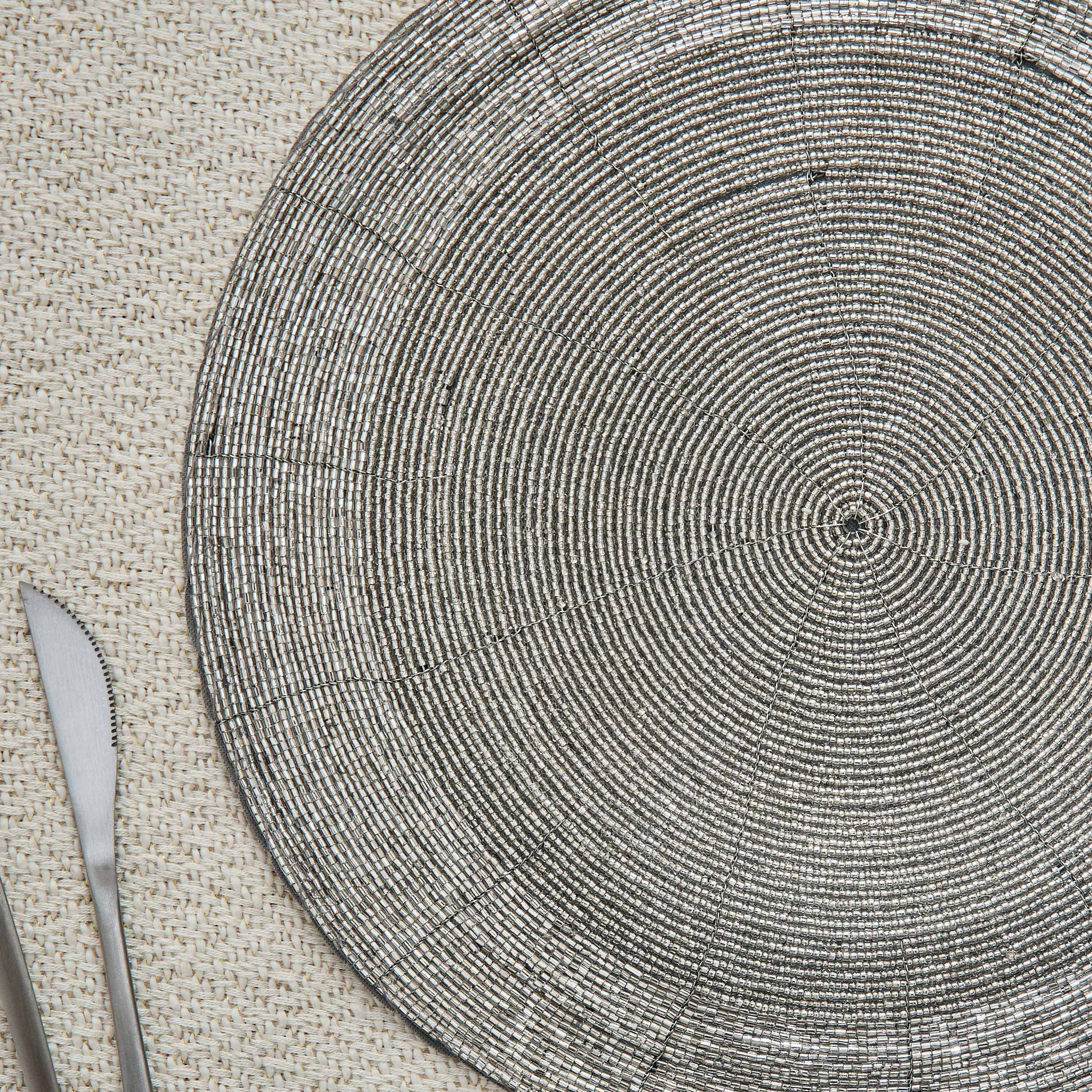 Blaze Beaded Placemat - 30 cm-hbxdecorandfurnishings-homefurnishings-tablelinens-image-2