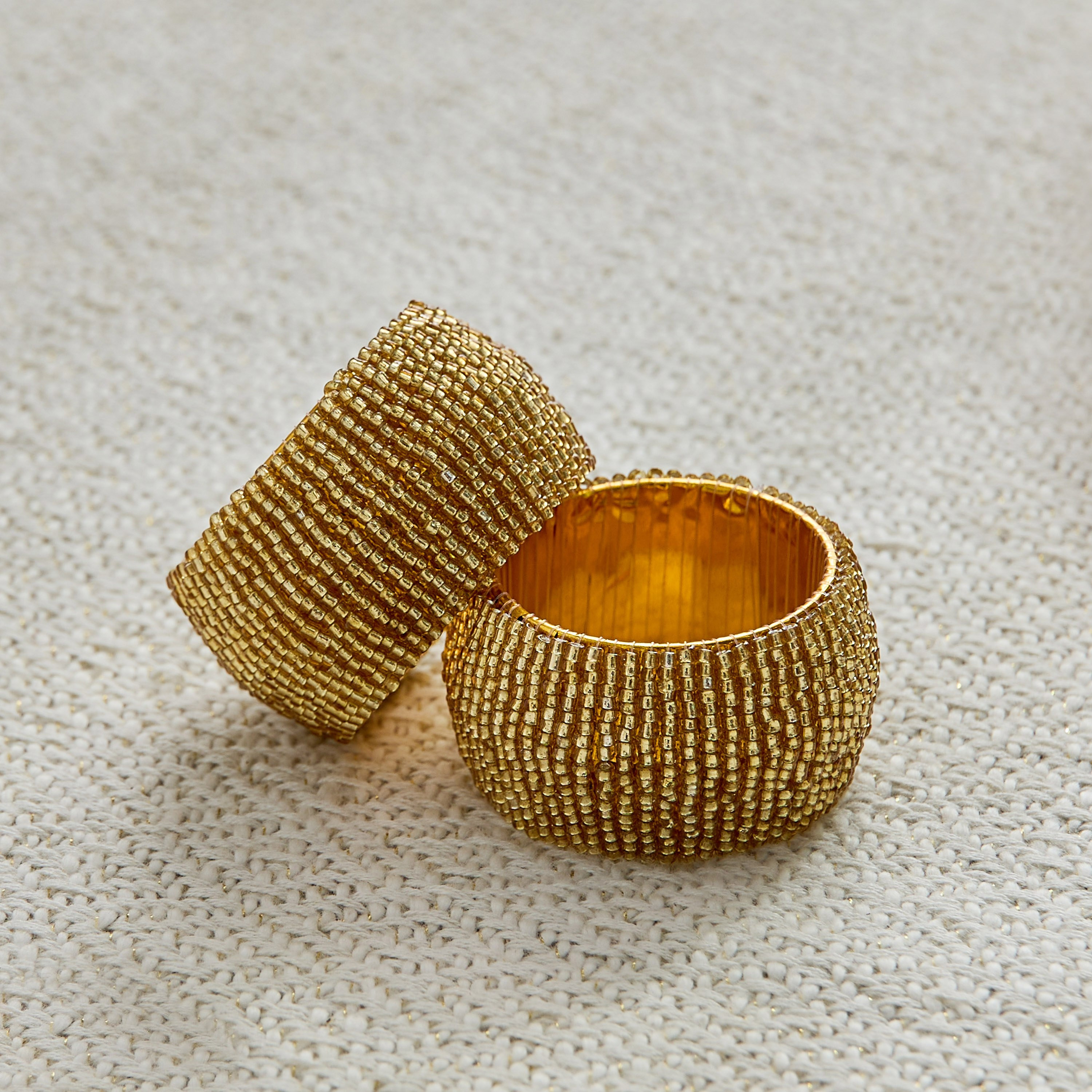 Blaze 4-Piece Beaded Napkin Rings Set - 5 cm-hbxdecorandfurnishings-homefurnishings-tablelinens-image-2