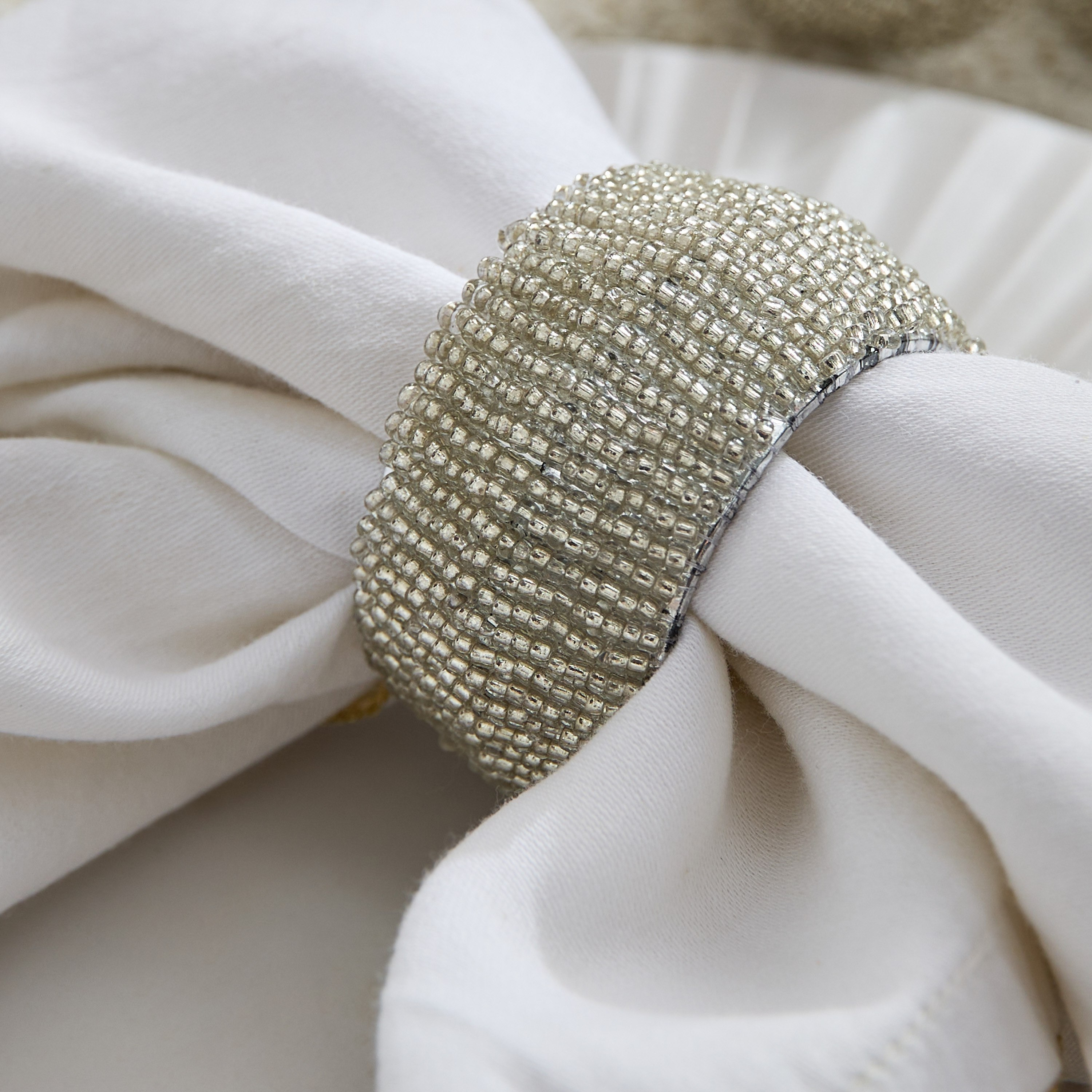 Blaze Beaded 4-Piece Napkin Rings Set - 5 cm-hbxdecorandfurnishings-homefurnishings-tablelinens-image-3