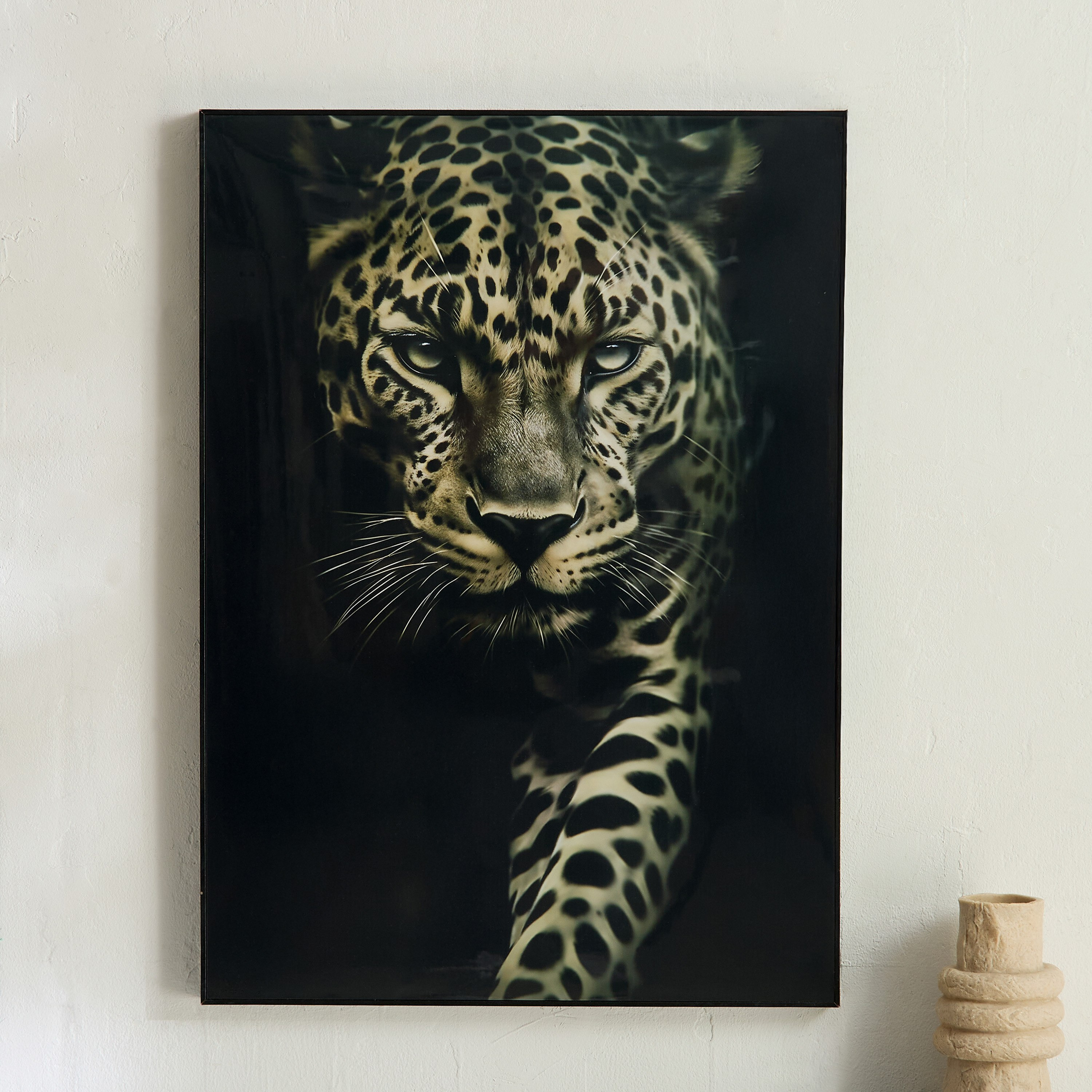 لوحة مؤطرة لصورة حيوان أودين من سايبرس - 50x70x2.5 سم-hbxdiningroom-walldecor-wallart-image-1