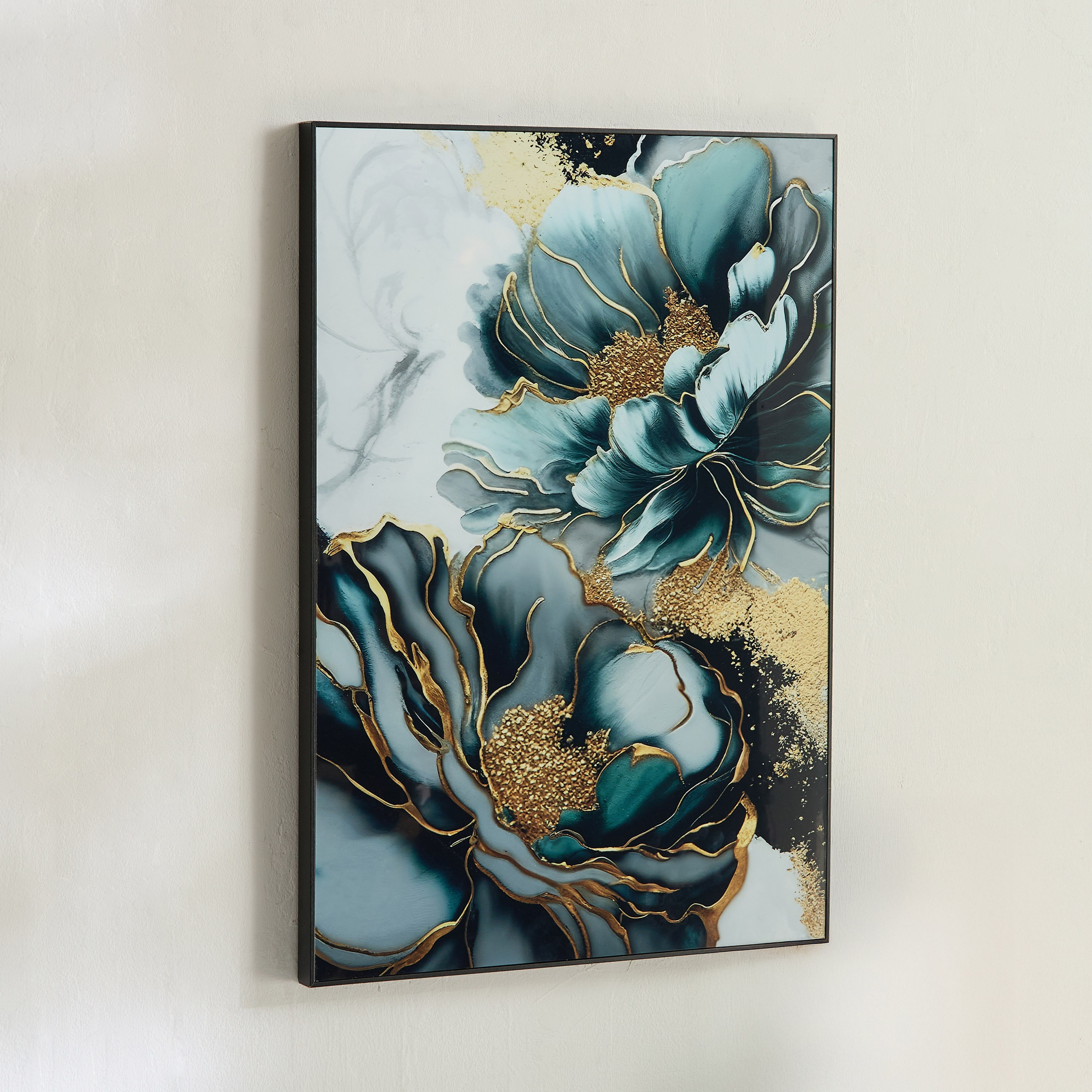 لوحة مؤطرة بتصميم أزهار أوديان من سيبرس - 50x70x2.5 سم-hbxdiningroom-walldecor-wallart-image-2