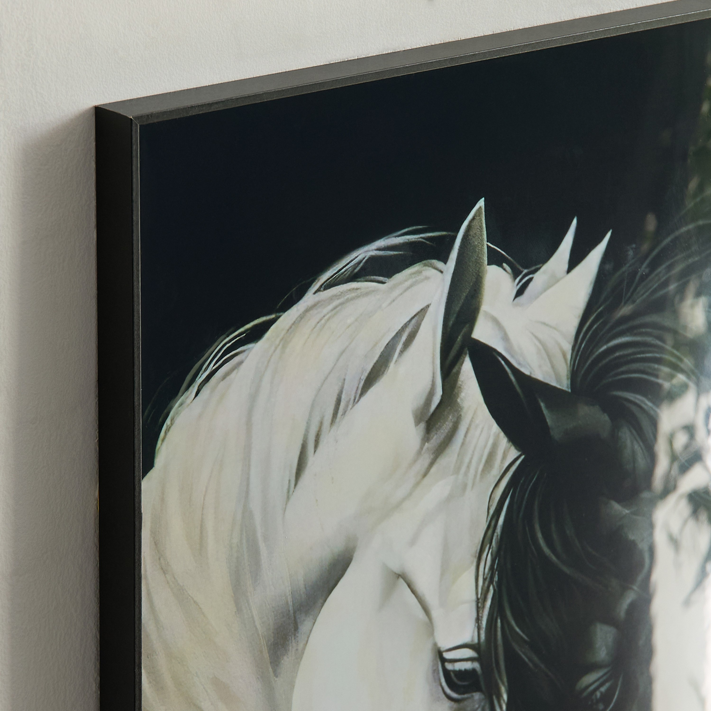 لوحة مؤطرة بتصميم أحصنة أودين من سايبرس - 40x80x2.5 سم-hbxdiningroom-walldecor-wallart-image-4
