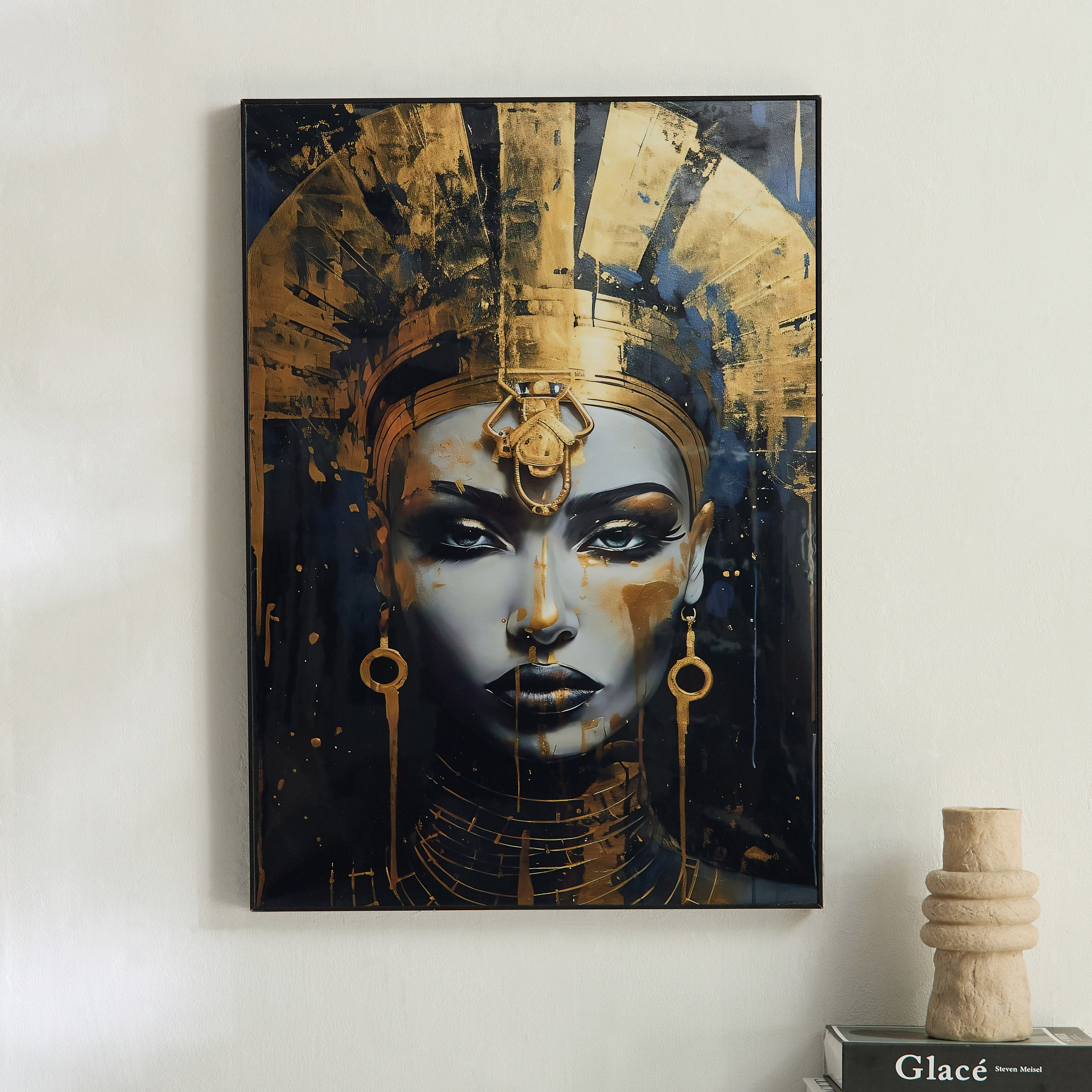 لوحة مؤطرة بتصميم سيدة أودين من سايبرس - 50x70x2.5 سم-hbxdiningroom-walldecor-wallart-image-1