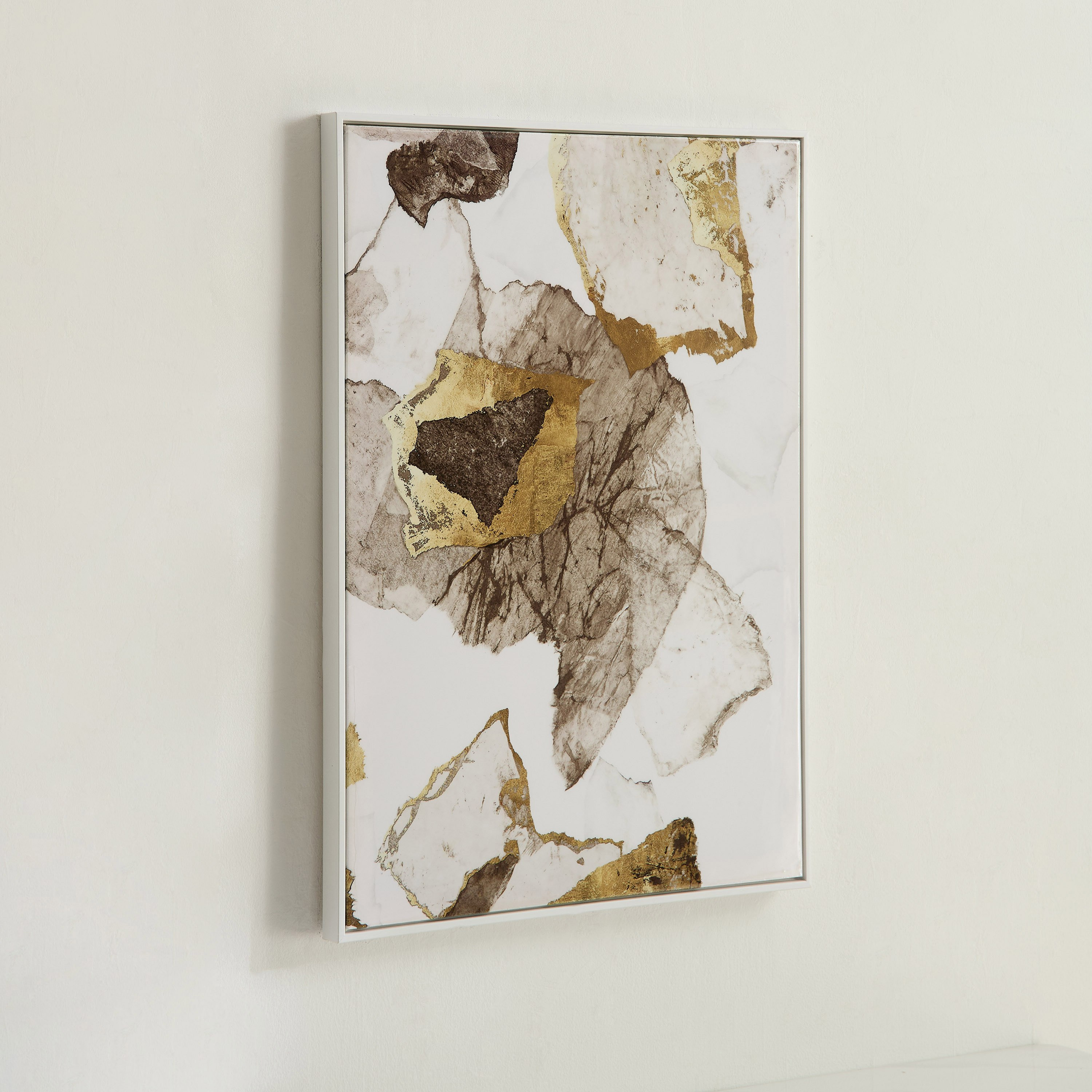 Cyprus Odean Texture Framed Canvas with ABS High Gloss Surface - 50x70x2.8 cm-hbxdiningroom-walldecor-wallart-image-2