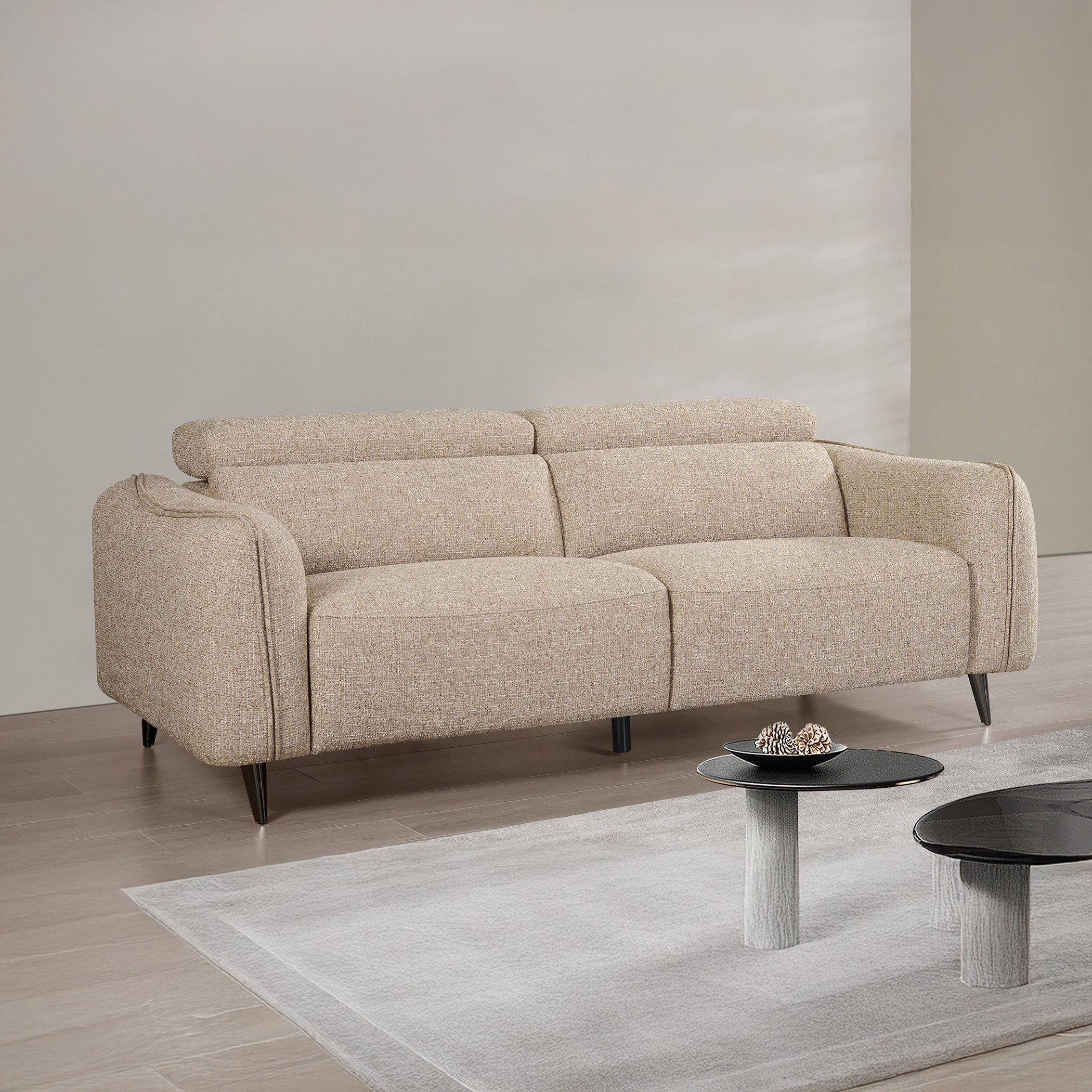 Wellington 3-Seater Fabric Sofa with Adjustable Headrest-hbxlivingroom-sofasandarmchairs-sofas-image-1