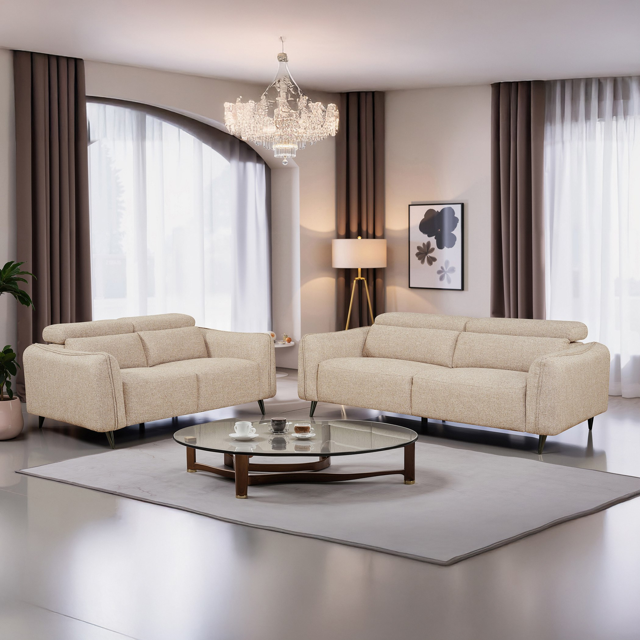 Wellington 2-Seater Fabric Sofa with Adjustable Headrest-hbxlivingroom-sofasandarmchairs-sofas-image-8