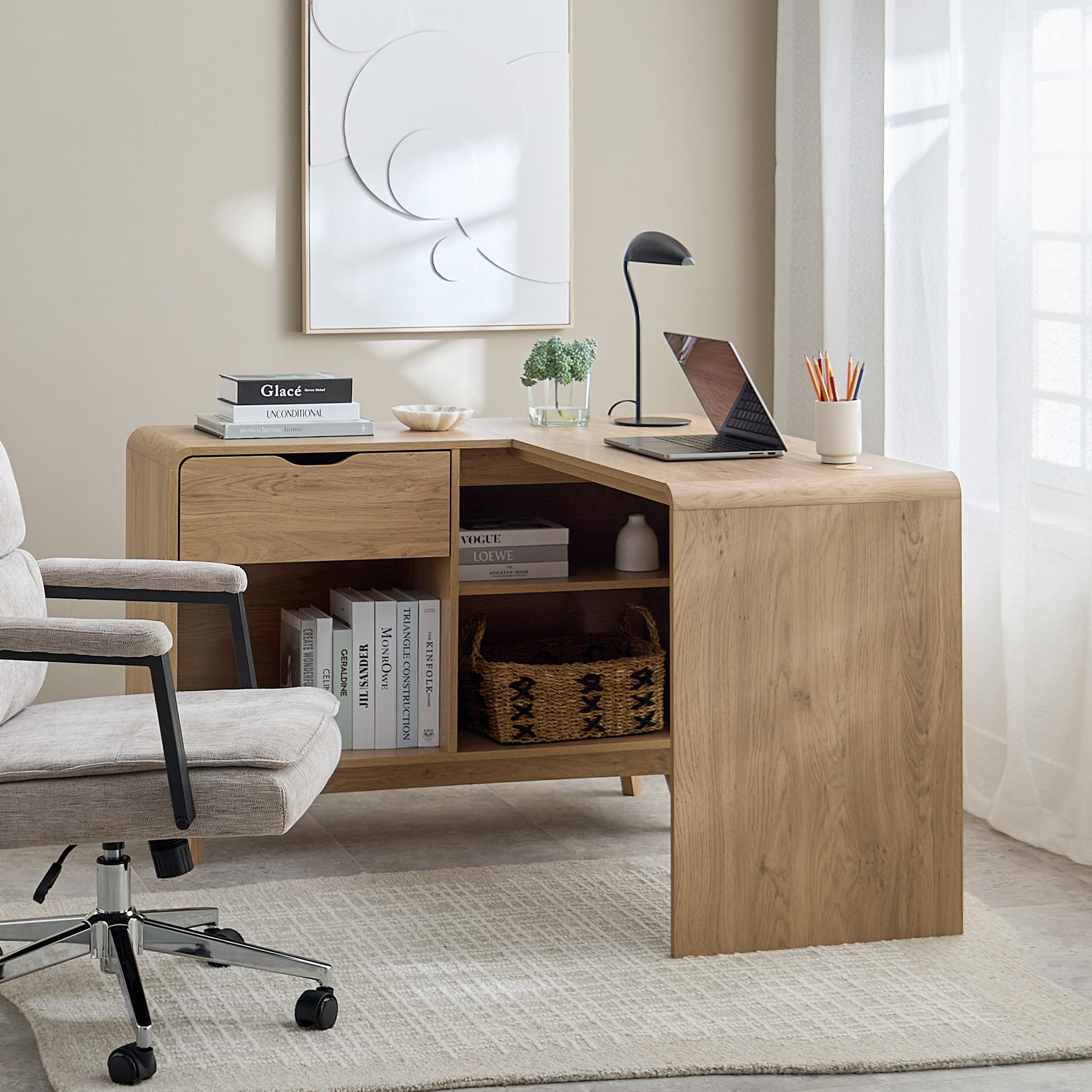 Nordica Corner Study Desk with Drawer-hbxfurniture-office-desks-image-7