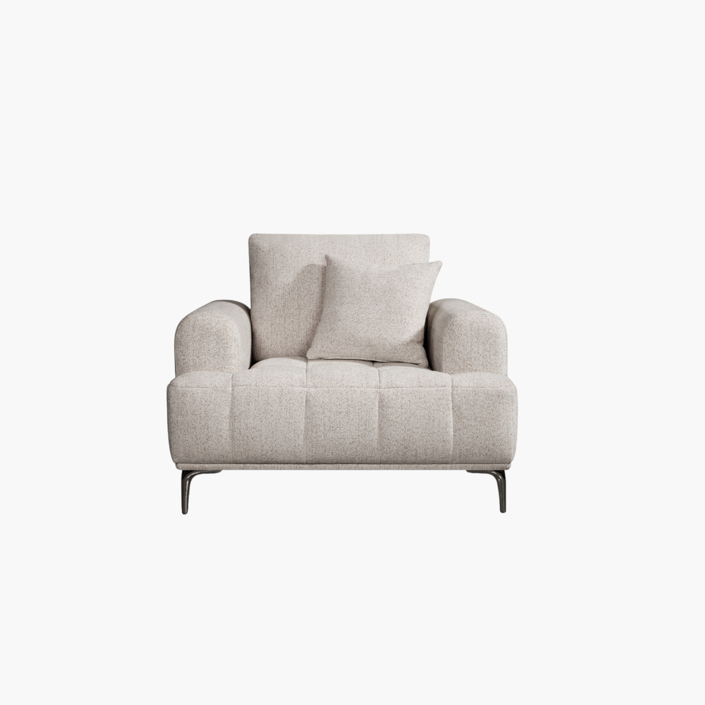 Porto Armchair Fabric Sofa with Cushion-hbxlivingroom-sofasandarmchairs-sofas-image-2