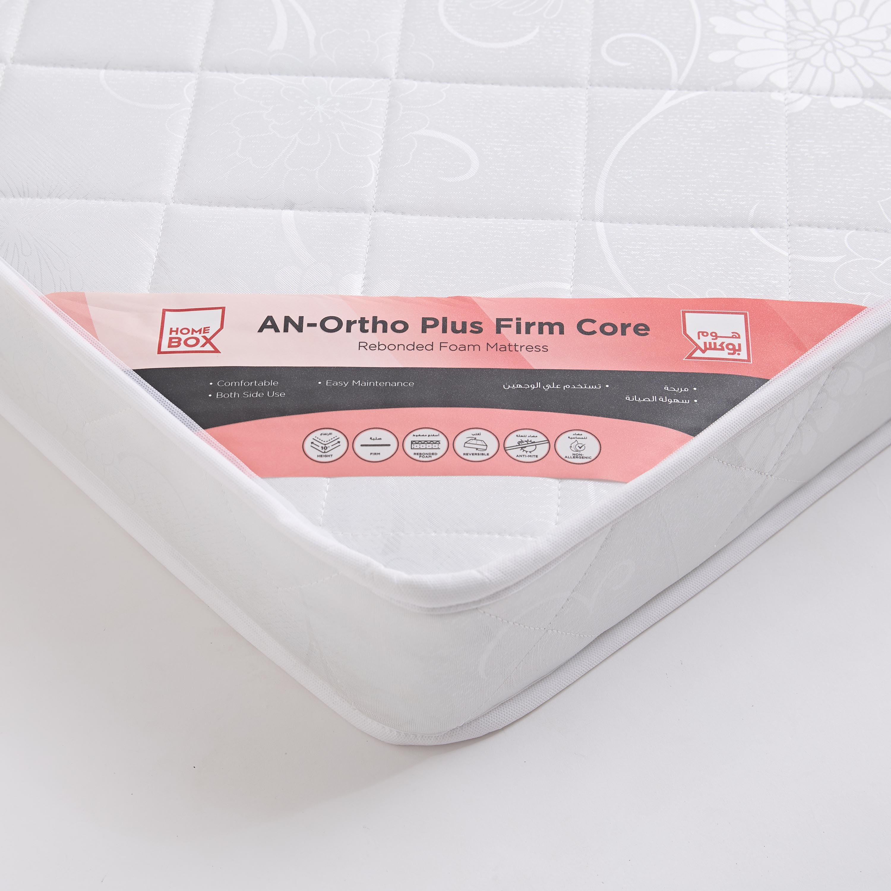 Luno Ortho Plus Firm Core Rebonded Foam Single Mattress - 90x200x10 cm-hbxfurniture-bedroom-mattresses-single-image-8
