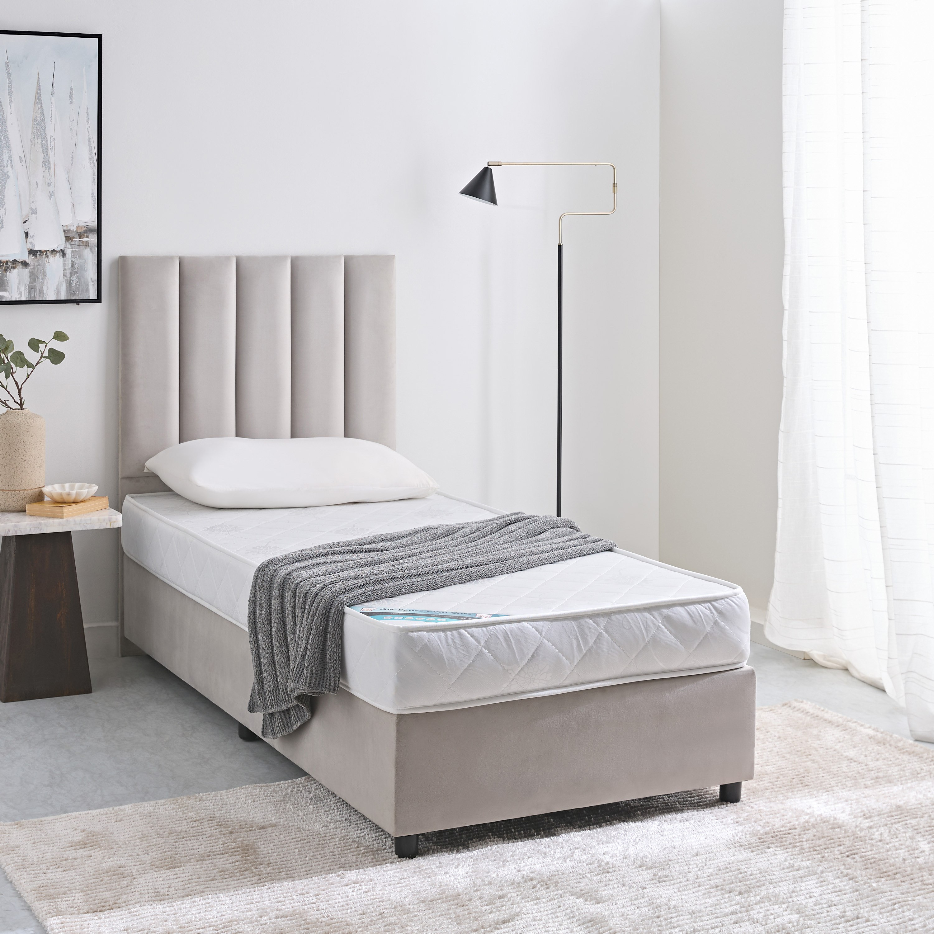 Luno Sense Firm Core Rebonded Foam Single Mattress - 90x200x15 cm-hbxfurniture-bedroom-mattresses-single-image-7