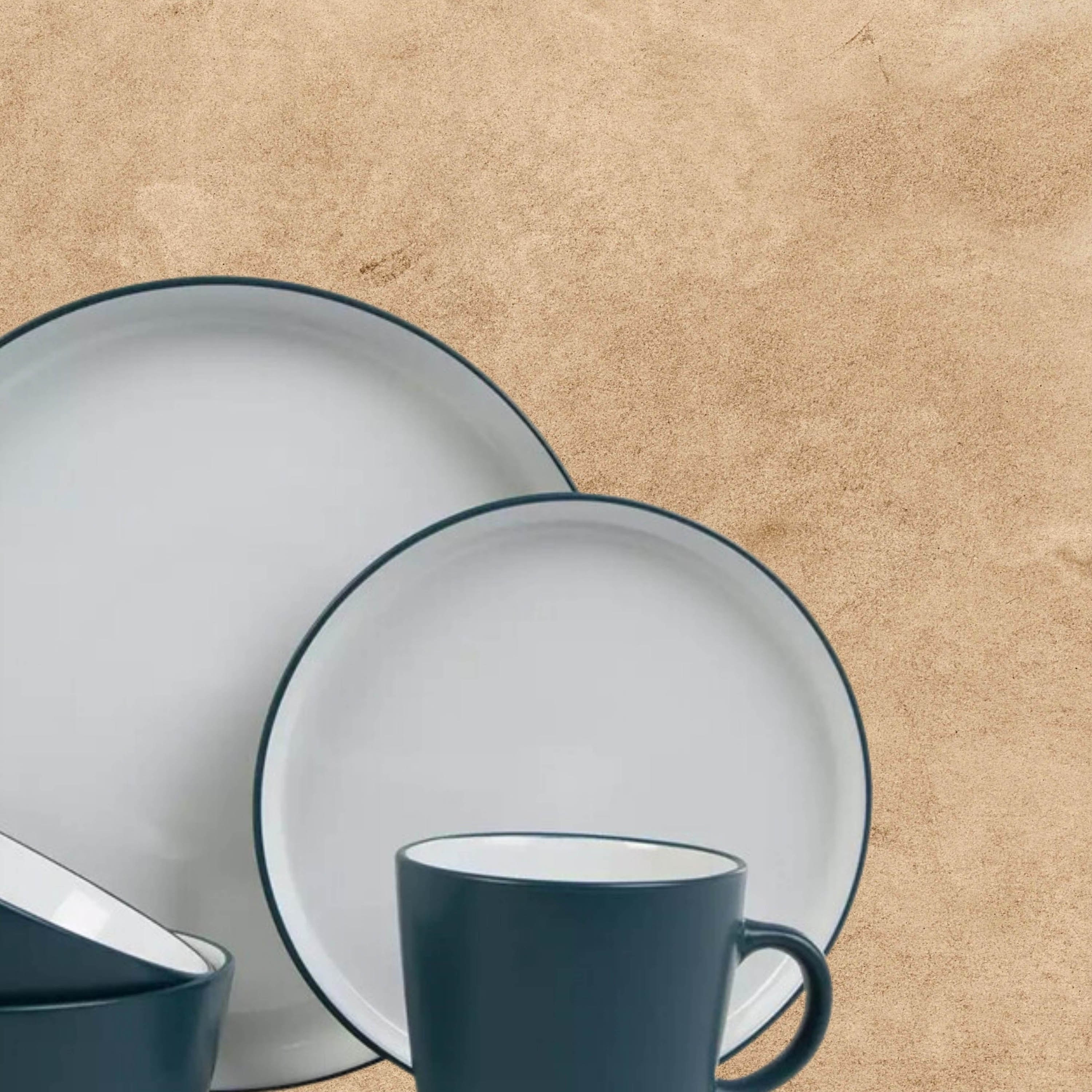 طقم عشاء 16 قطعة بلونين من إليجنزا - 4 أشخاص-hbxdiningroom-tabletop-dinnersets-image-3