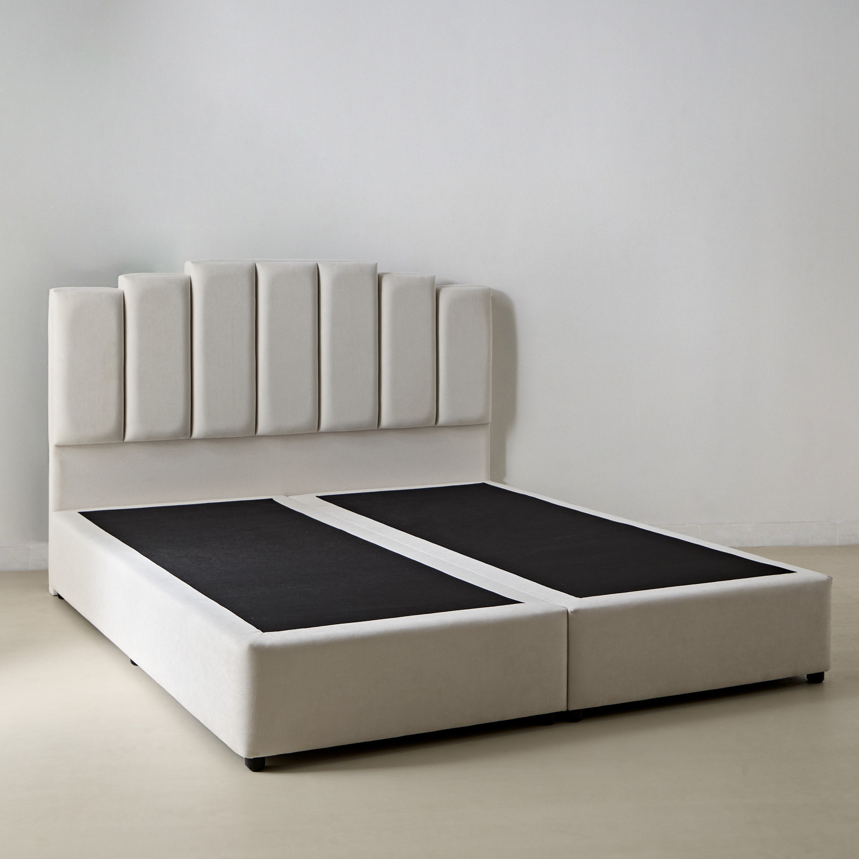 Movo Curvy Rio Upholstered Queen Bed - 160x200 cm-hbxbedroom-bedsandbedsets-beds-queen-image-8