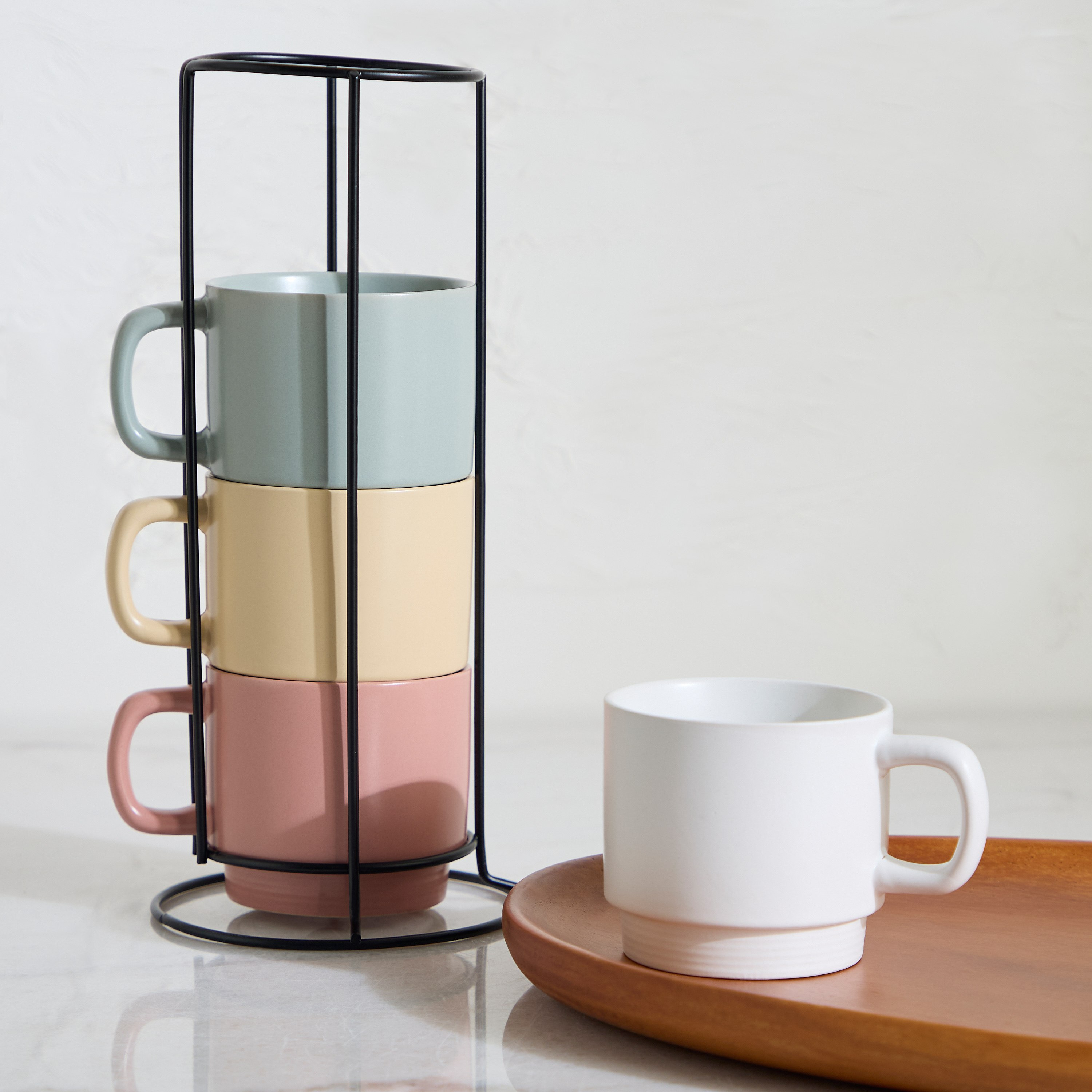 Davis 4-Piece Stoneware Coffee Mug Set - 300 ml-hbxhomeware-hbxkitchen-image-1