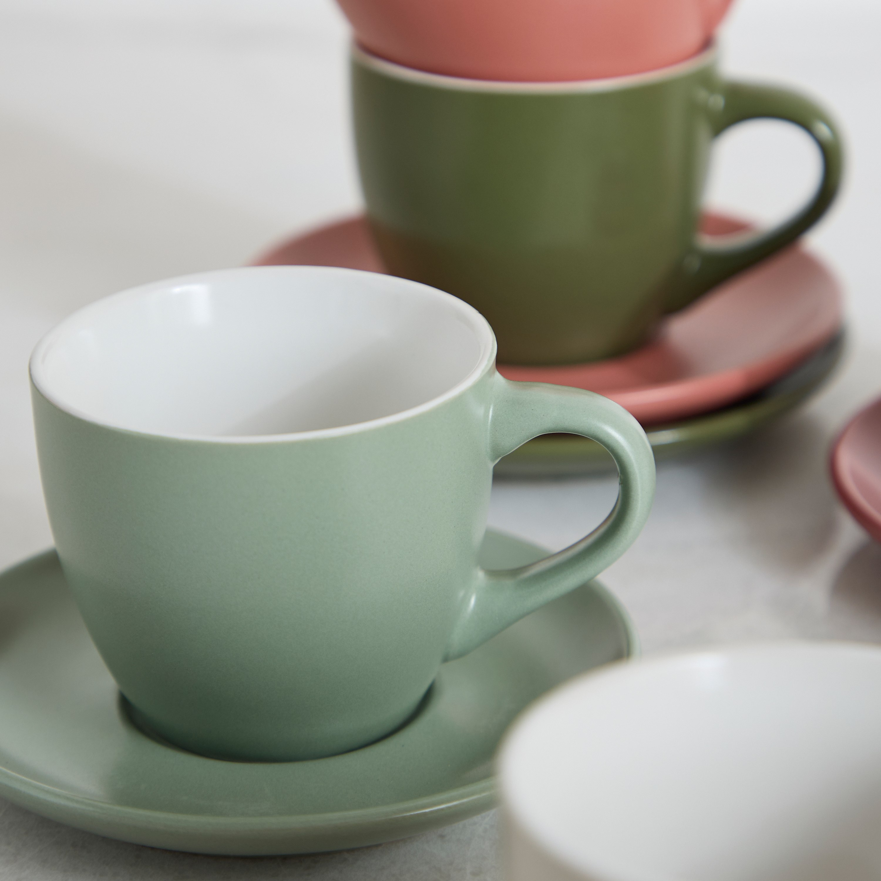 Davis 12-Piece Stoneware Tea Cup and Saucer Set - 220 ml-hbxhomeware-hbxkitchen-image-3
