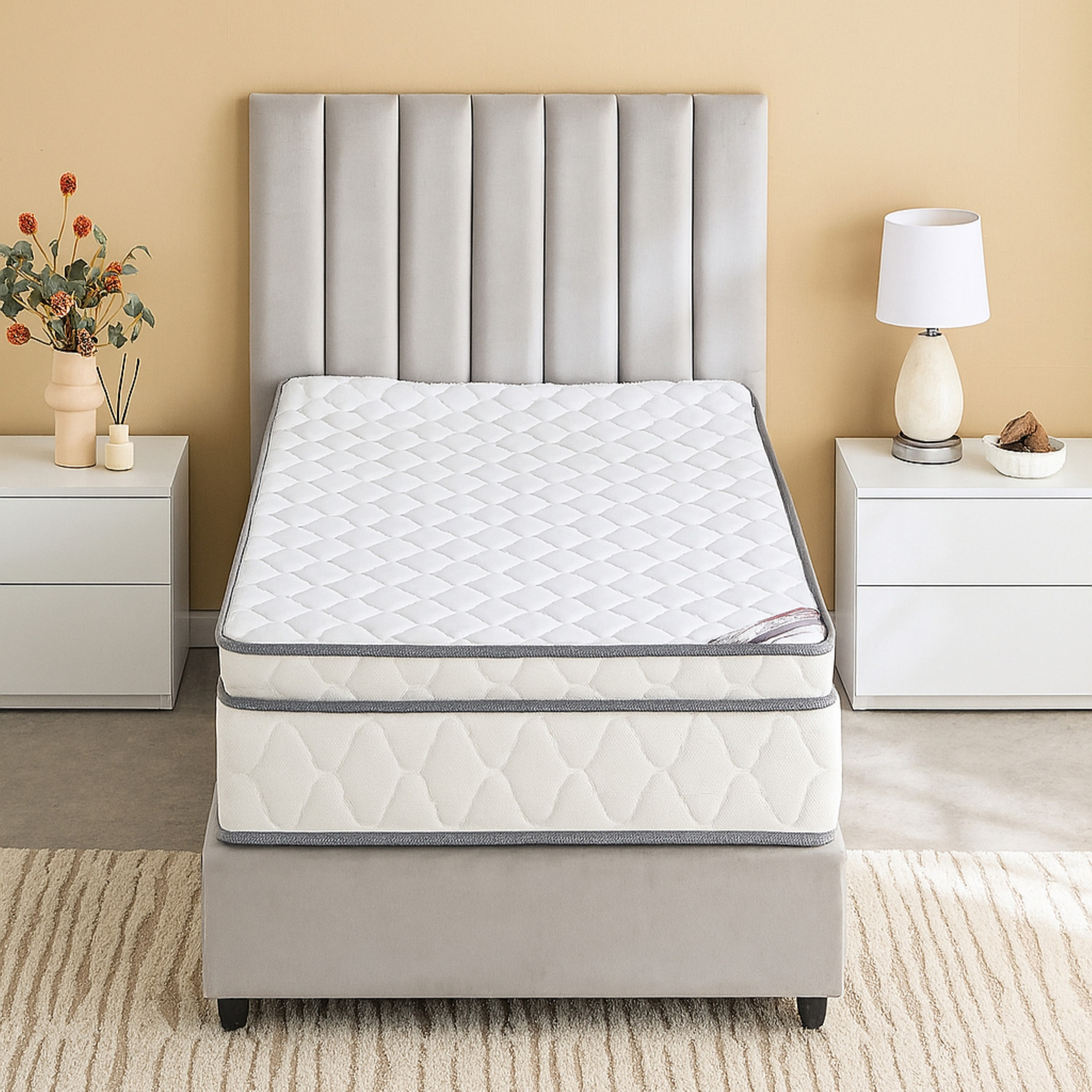 مرتبة فردية بإسفنج مجدد صلب وسطح وسادة من لونو فيرم كور - 90x190x24 سم-hbxfurniture-bedroom-mattresses-single-image-2
