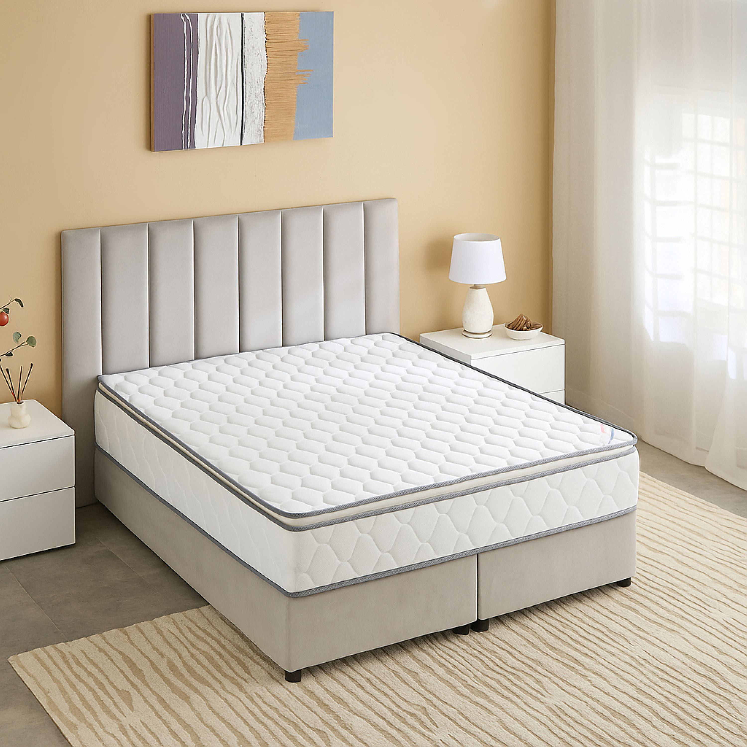 Luno FirmCore Pillow Top Rebonded Foam Firm Queen Mattress - 140x200x24 cm-PROMO_HB_KSA_HBX10_190925-image-3