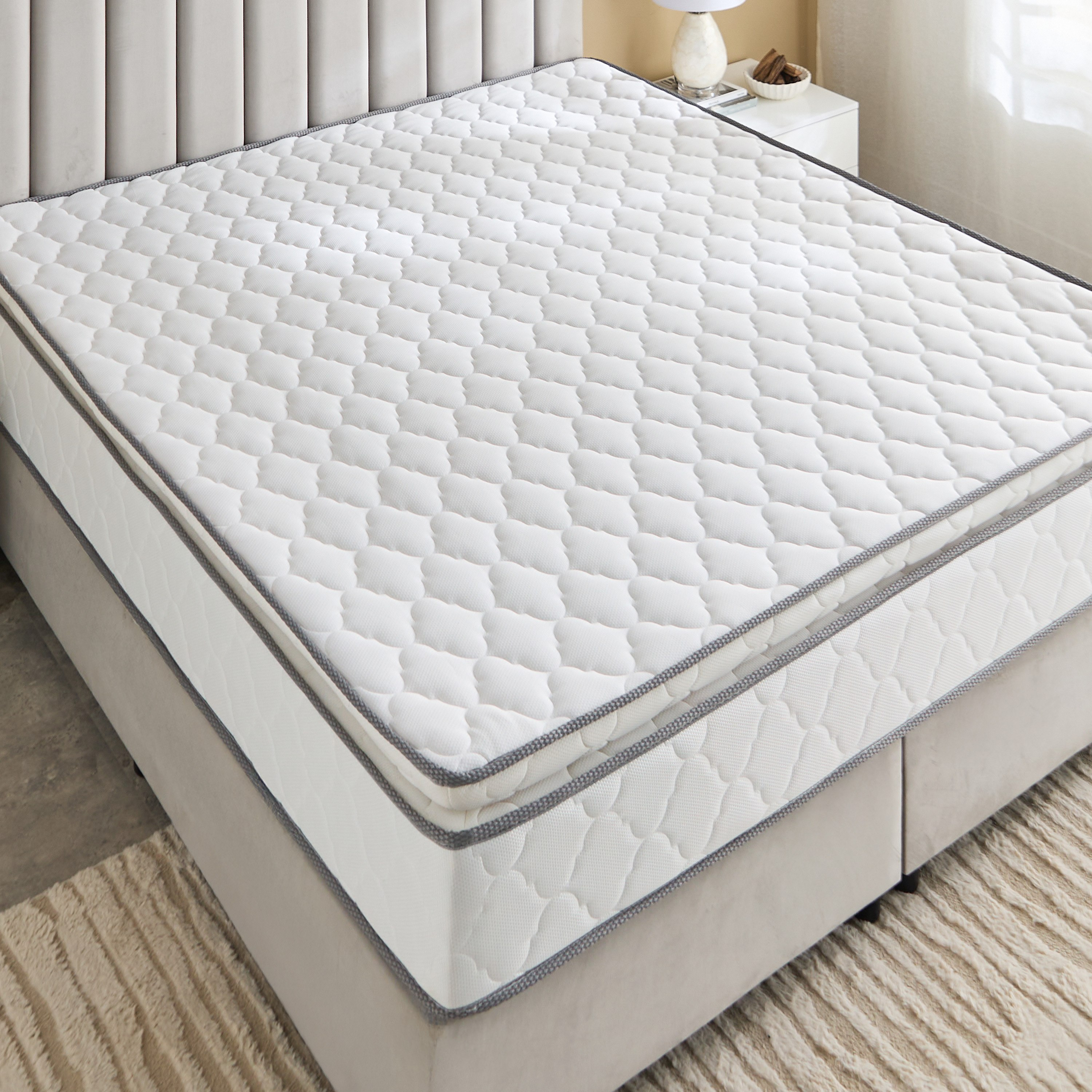 Luno FirmCore Pillow Top Rebonded Foam Firm Queen Mattress - 160x200x24 cm-PROMO_HB_KSA_HBX10_190925-image-4