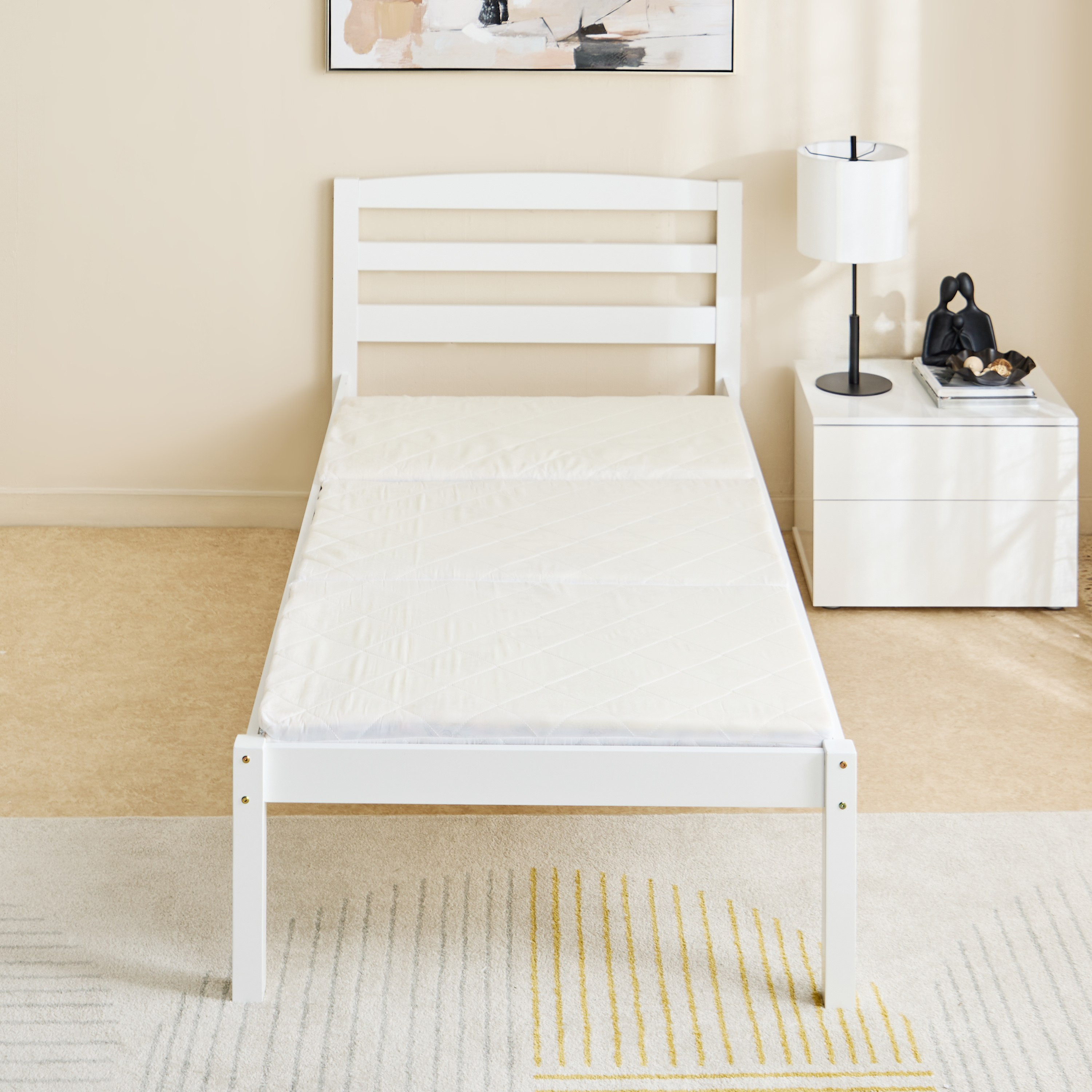 Luno Como Medicated TriFold Firm Core Rebonded Foam Single Mattress - 90x180x7 cm-PROMO_HB_KSA_HBX10_190925-image-2