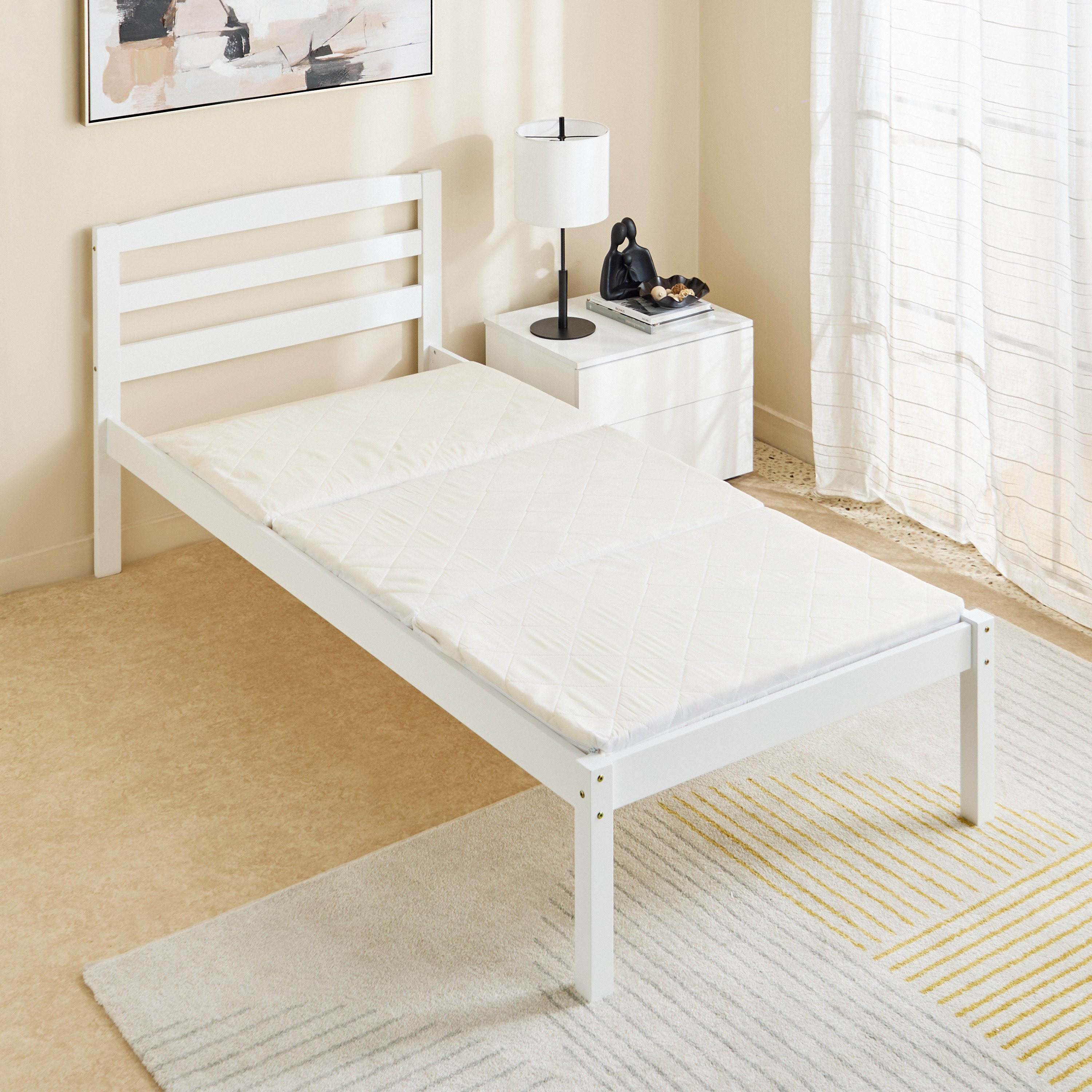 Luno Como Medicated TriFold Firm Core Rebonded Foam Single Mattress - 90x180x7 cm-PROMO_HB_KSA_HBX10_190925-image-3
