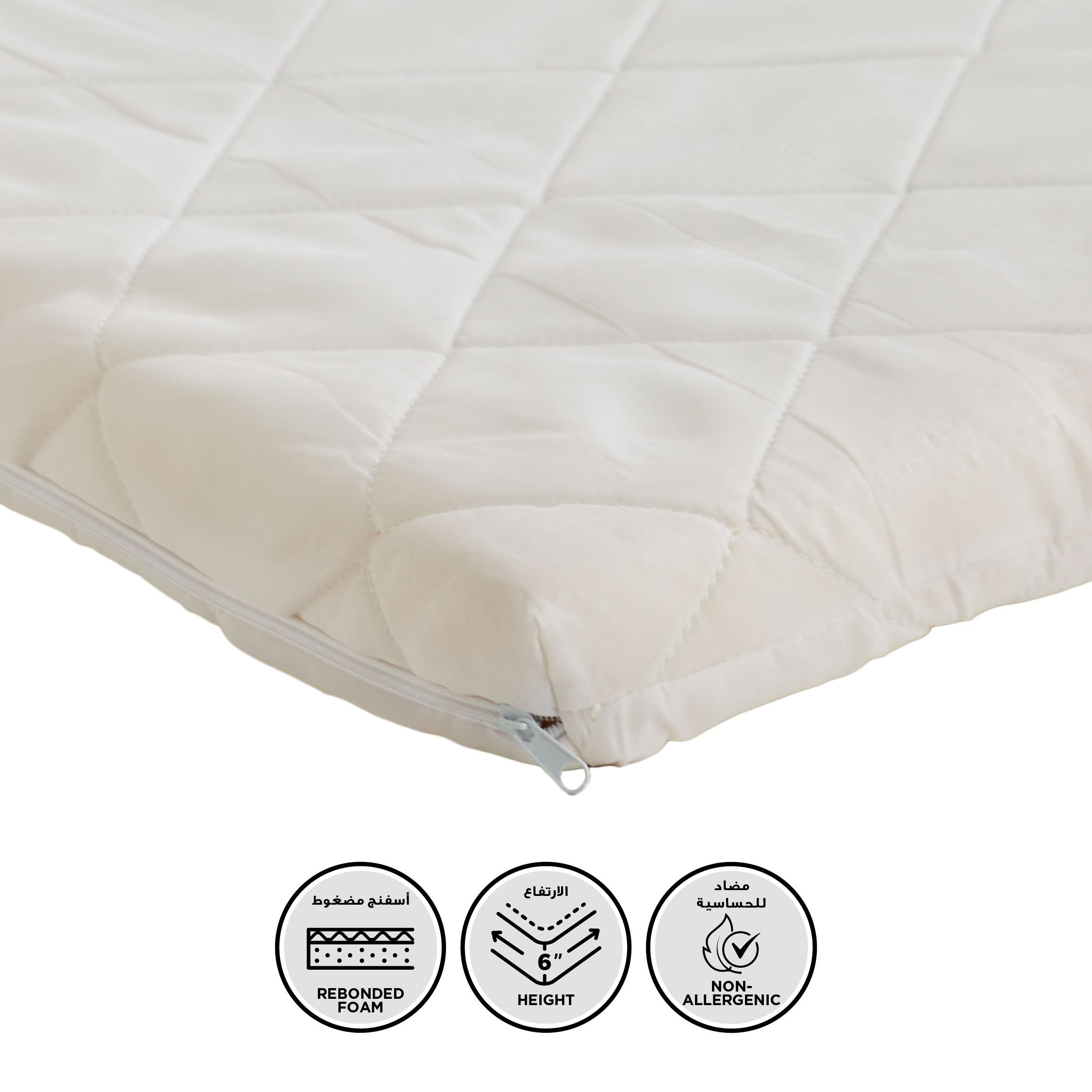Luno Oslo TriFold Foam Folding Single Mattress - 90x190x6 cm-PROMO_HB_KSA_HBX10_190925-image-1