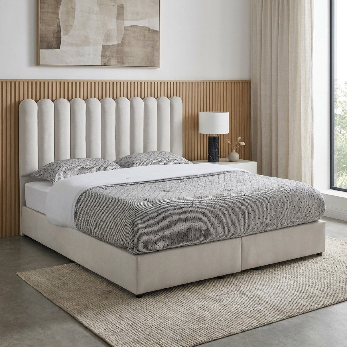 Movo Curvy Brooks Upholstered King Bed - 180x200 cm-PROMO_HB_SA_HBX10_TH1000_NEW_031025-image-1