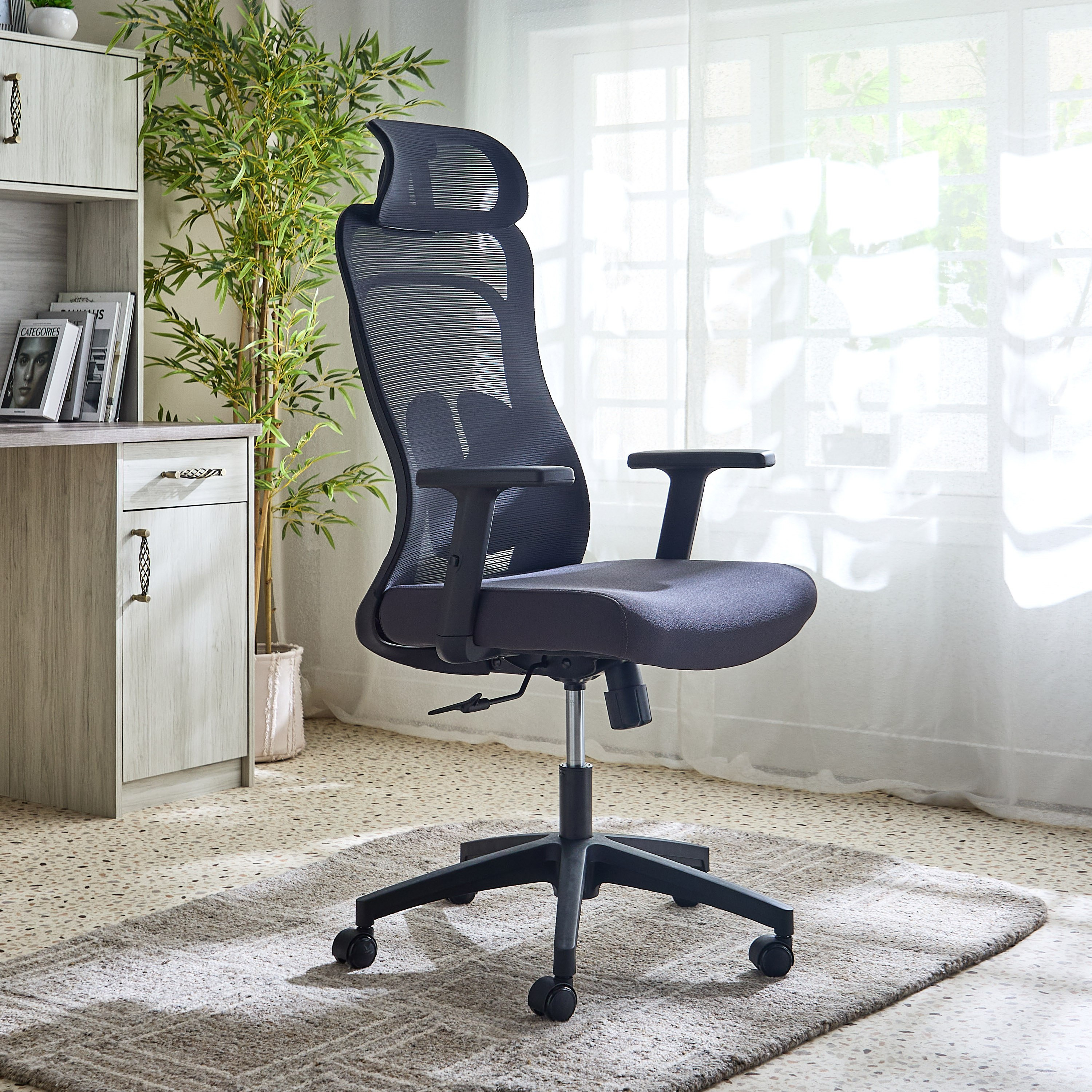 Gatsby High Back Office Chair with 3D Armrest and Headrest-hbxfurniture-kidsroom-studychairs-image-1