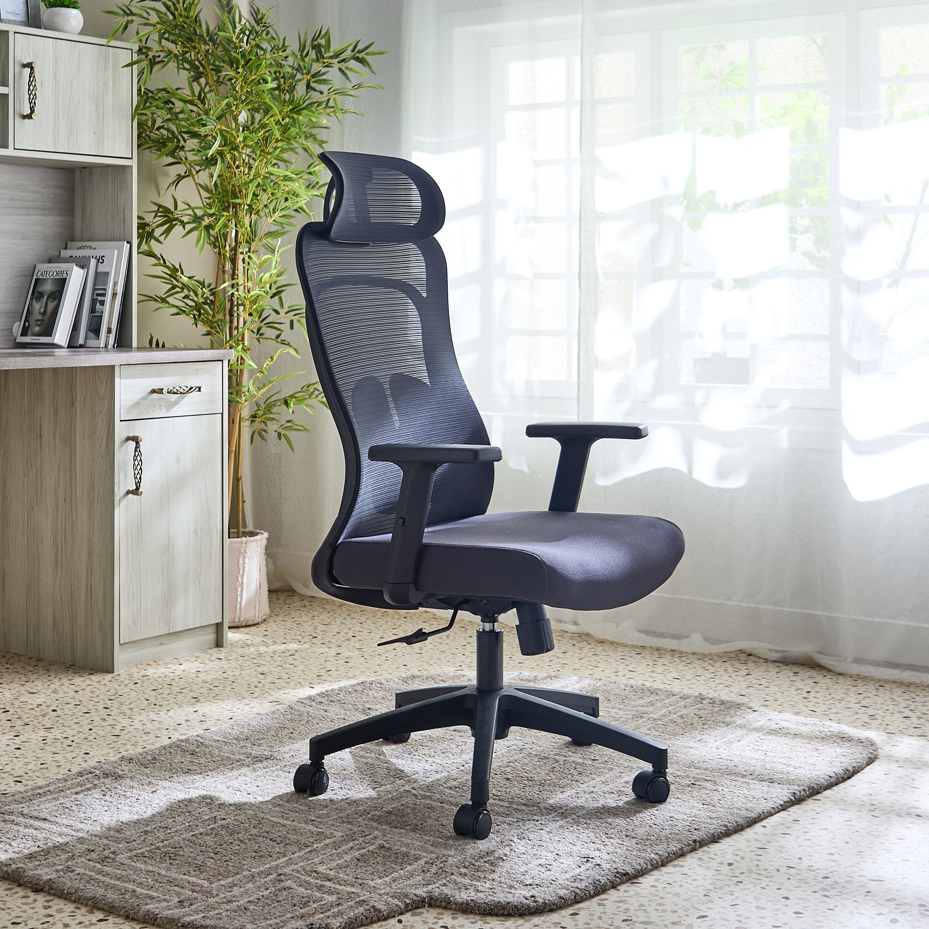 Gatsby High Back Office Chair with 3D Armrest and Headrest-hbxfurniture-kidsroom-studychairs-image-2