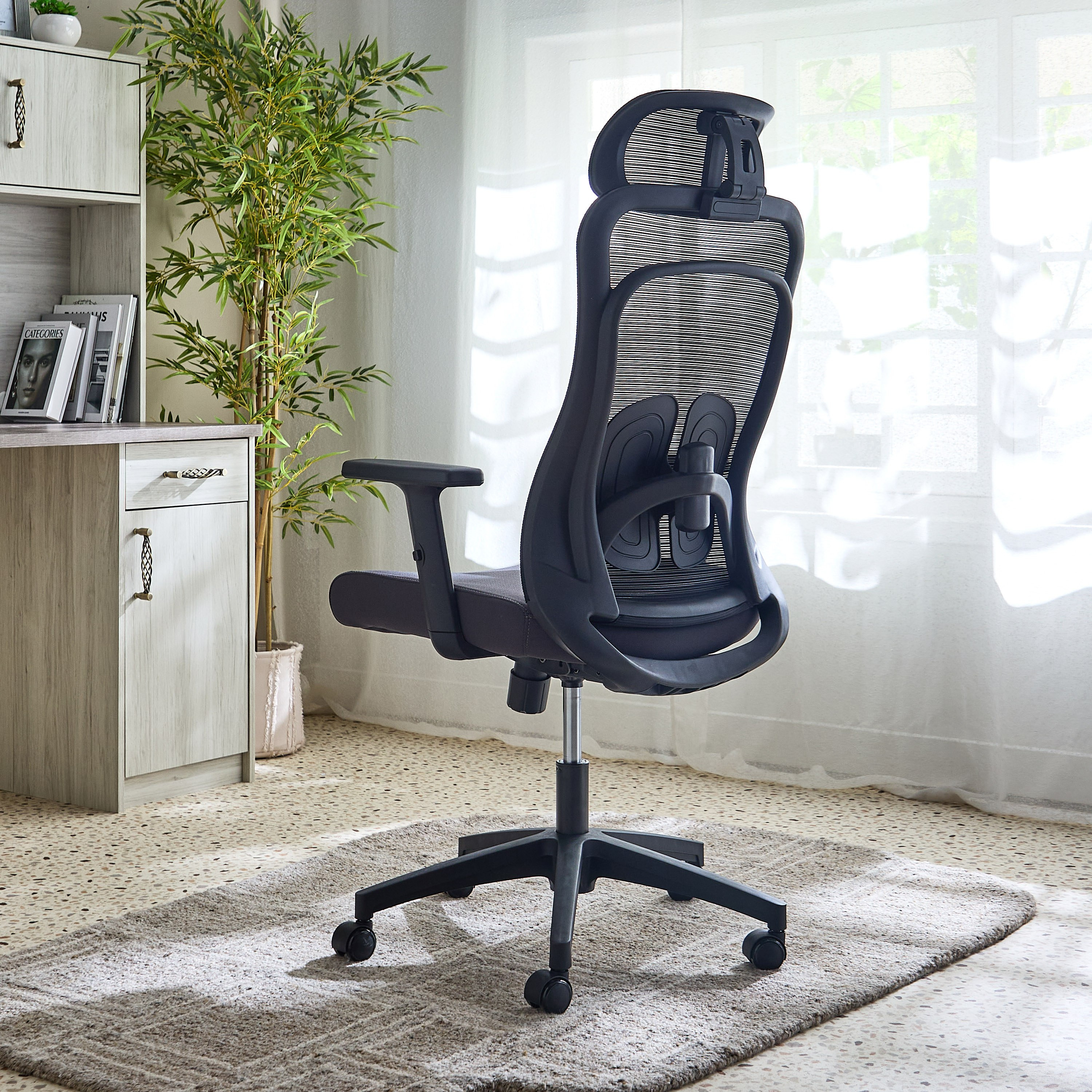 Gatsby High Back Office Chair with 3D Armrest and Headrest-hbxfurniture-kidsroom-studychairs-image-4