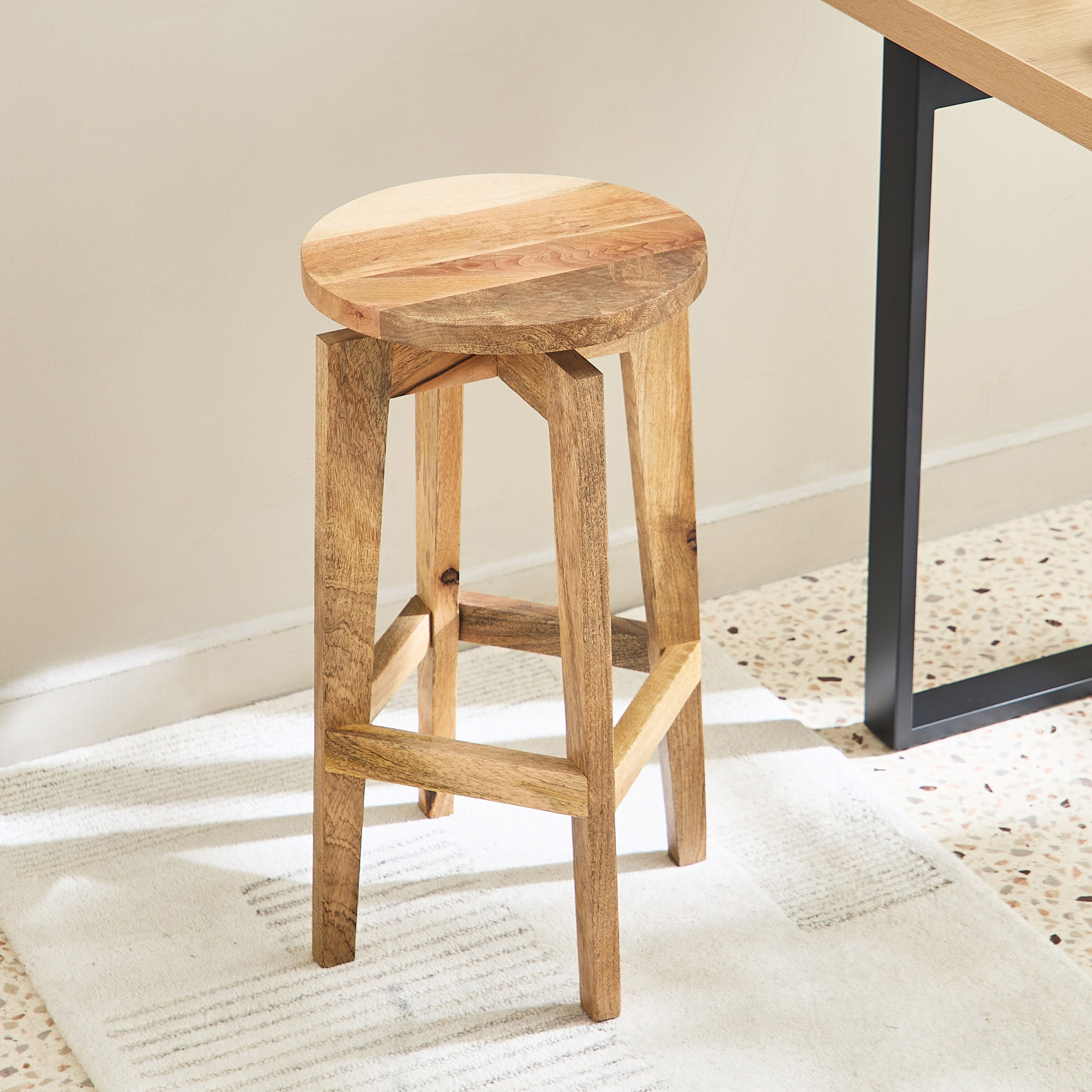 Cavon Rixos Solid Wood Bar Stool-hbxfurniture-diningroom-barcountersandbarstools-image-2