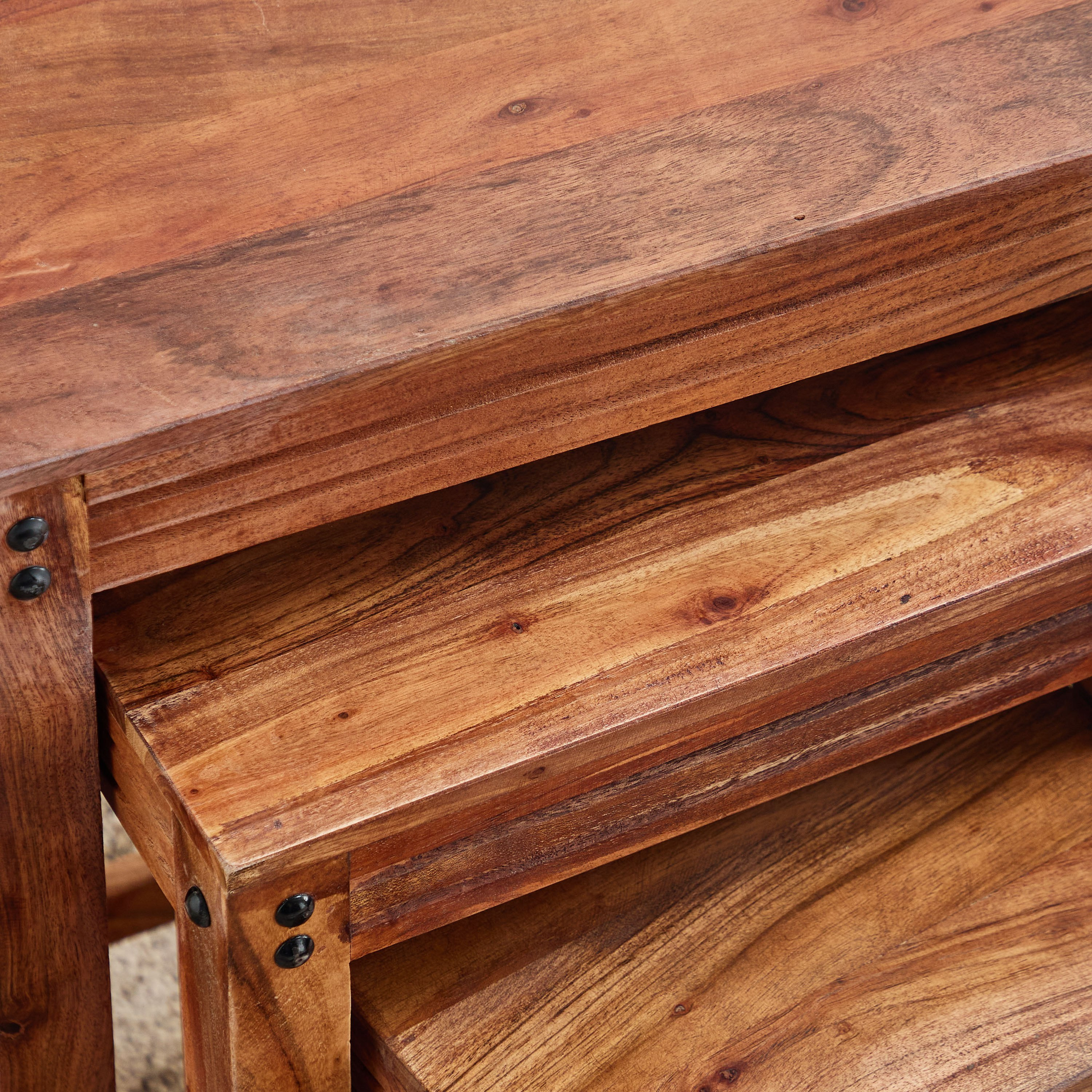 Vendra Arya Solid Wood Nest of Tables - Set of 3-hbxfurniture-livingroom-nestingtables-image-4