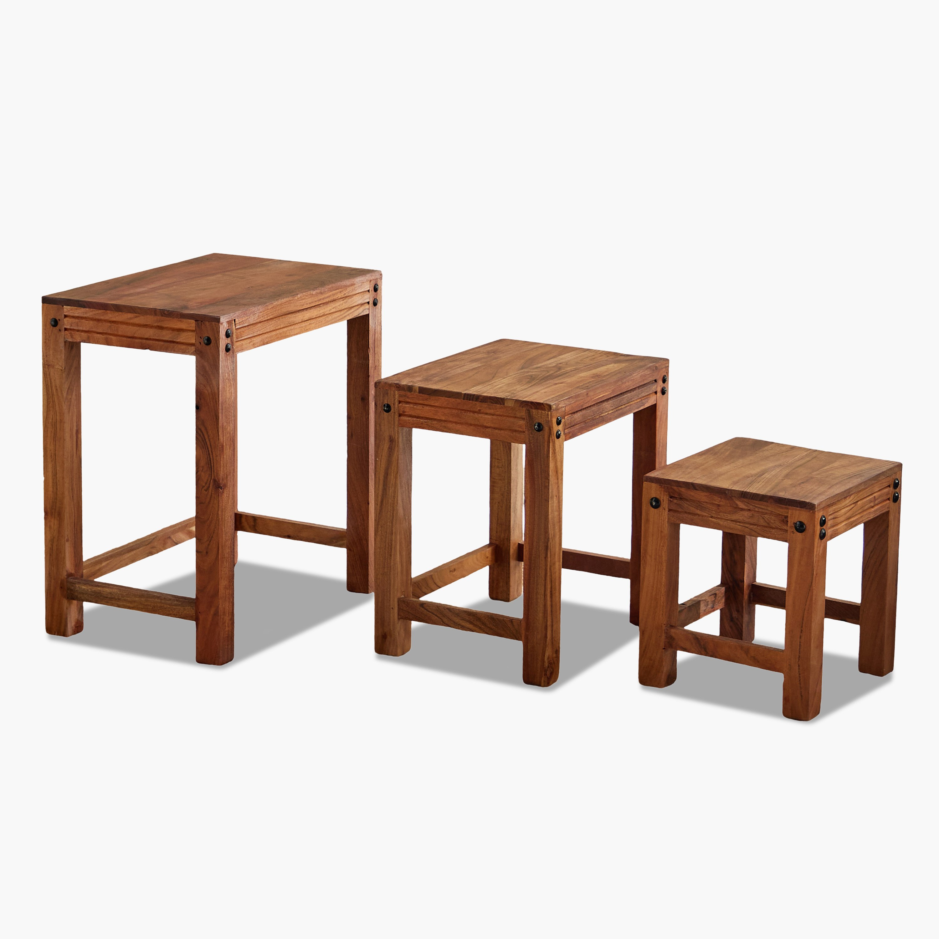 Vendra Arya Solid Wood Nest of Tables - Set of 3-hbxfurniture-livingroom-nestingtables-image-7