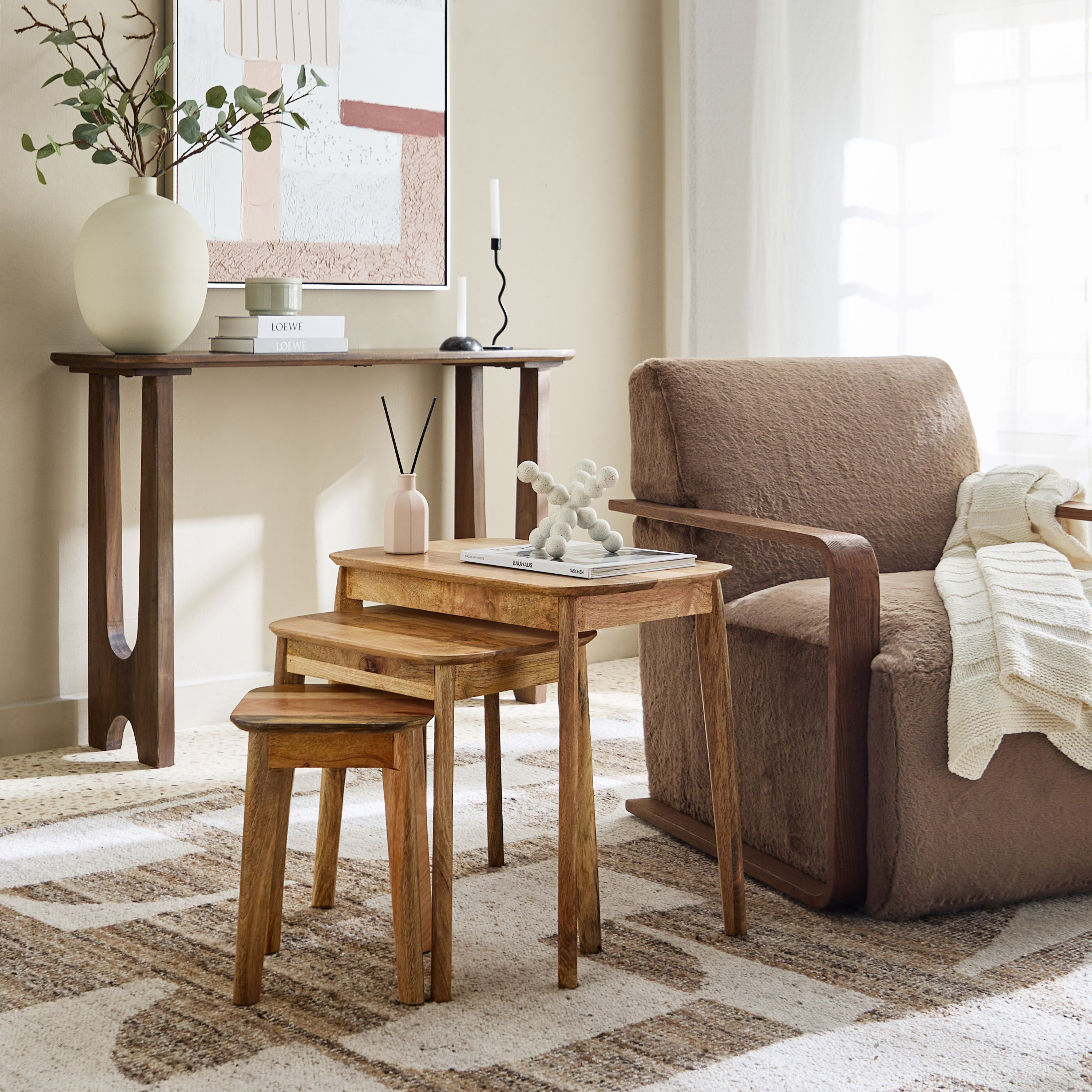 طقم طاولات متداخلة 3 قطع من الخشب الصلب - روف من كافون-hbxfurniture-livingroom-nestingtables-image-6