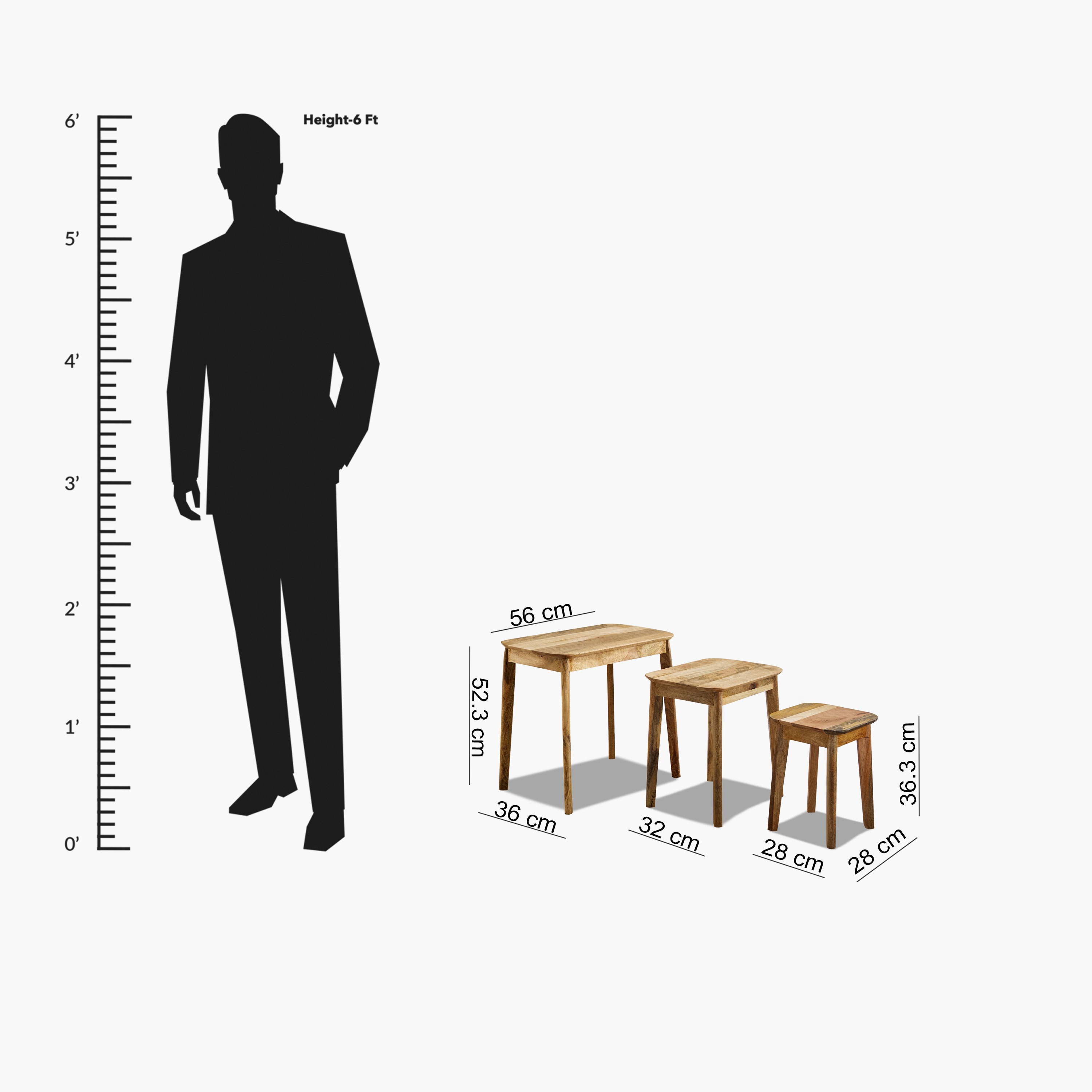 طقم طاولات متداخلة 3 قطع من الخشب الصلب - روف من كافون-hbxfurniture-livingroom-nestingtables-image-8