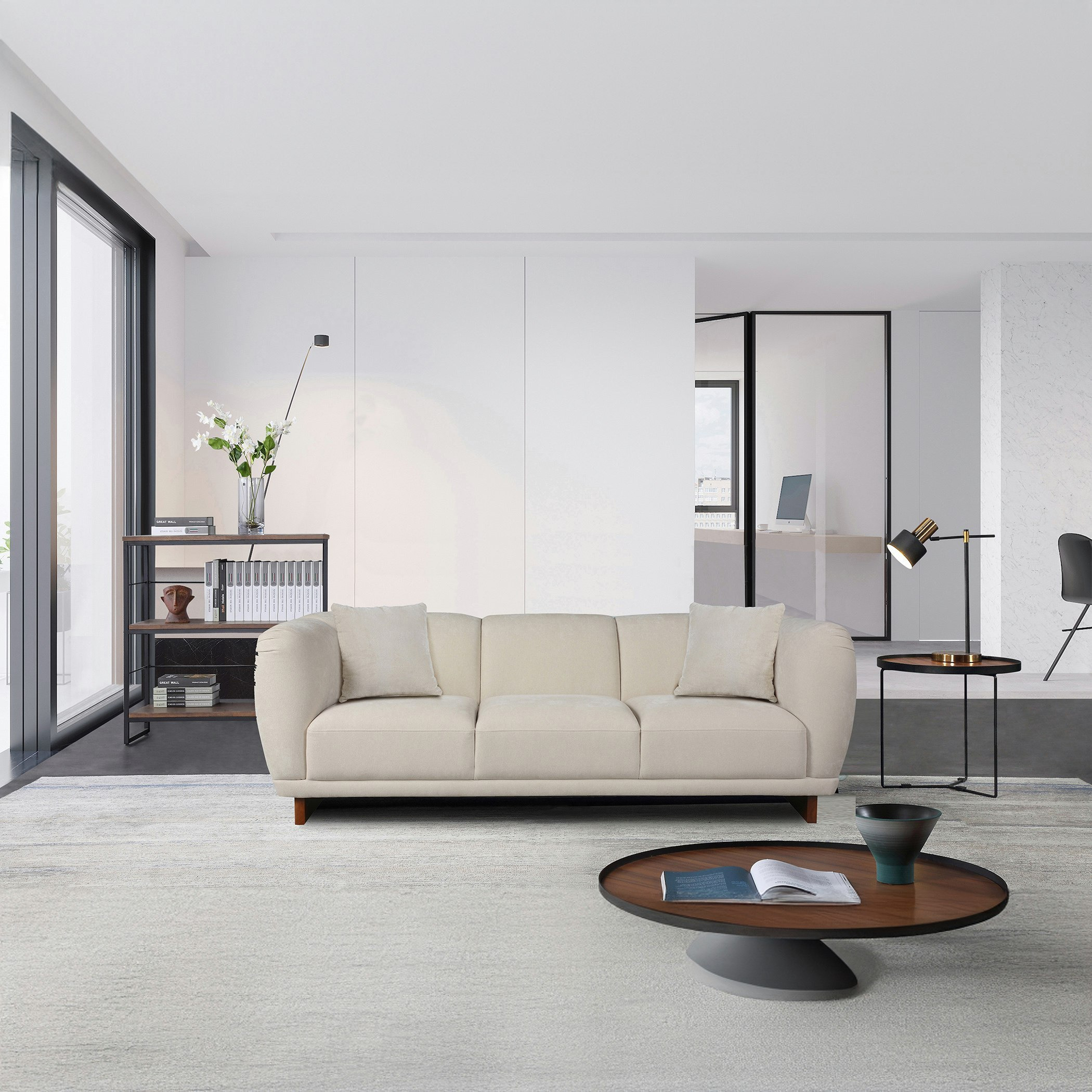 كنبة قماش بـ3 مقاعد ووسادتين إن إكس تي من كلاركستون-hbxlivingroom-sofasandarmchairs-sofas-image-1